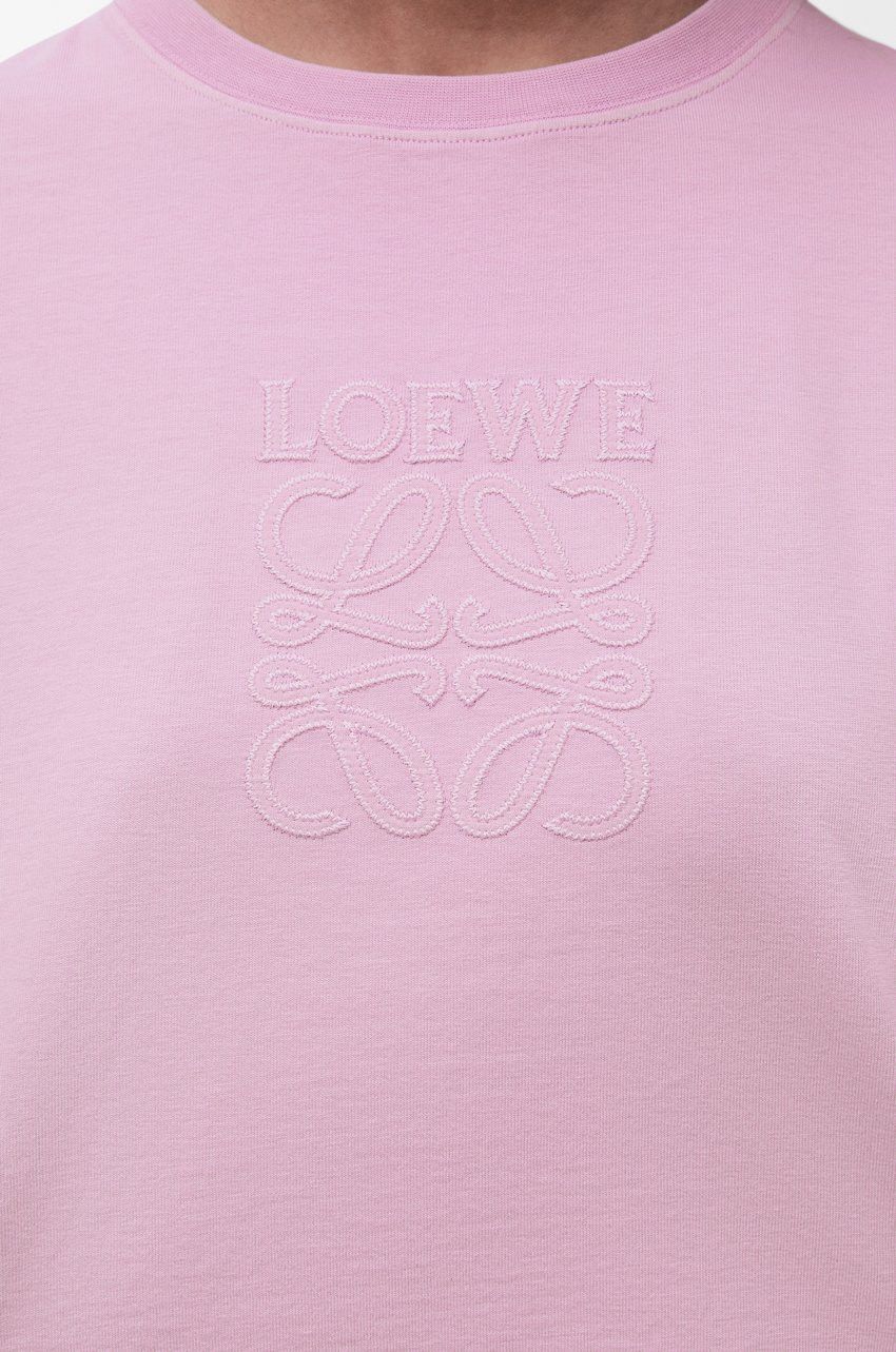 Loewe o1loc1c0525 Cropped T-Shirt In Cotton in Purple Size XS / US 0-2 / IT 36-38 - 5 Thumbnail