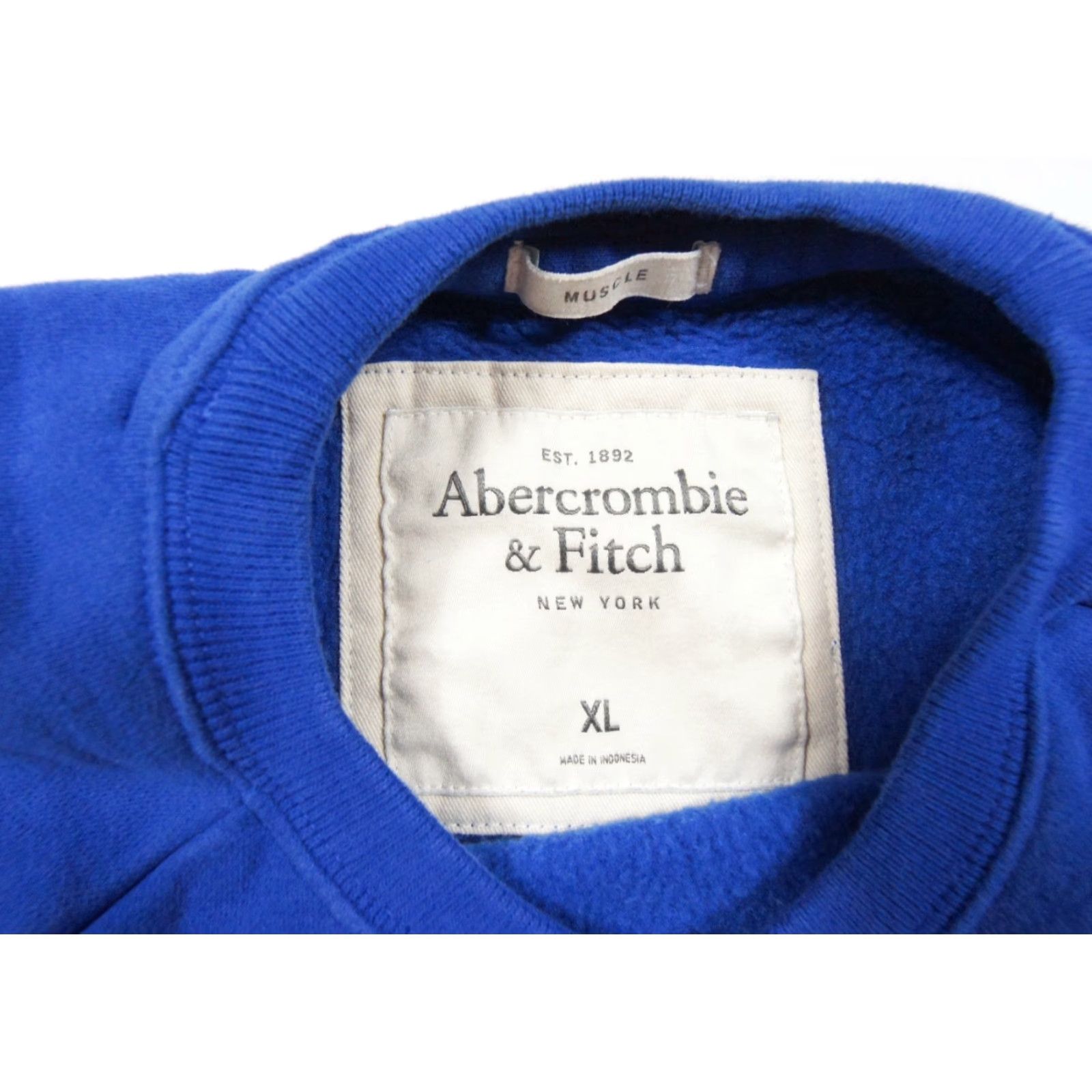 Abercrombie & Fitch Abercrombie & Fitch Sweatshirt Mens XL Blue Crewneck Fleece Sweater Pullover Knit Size US XL / EU 56 / 4 - 6 Thumbnail