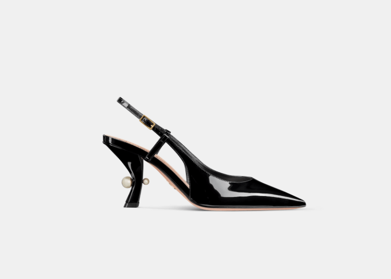 Dior o1w1db11225 KCV215 Tribales Slingback Pumps in Black Size US 12 / IT 42 - 1 Thumbnail