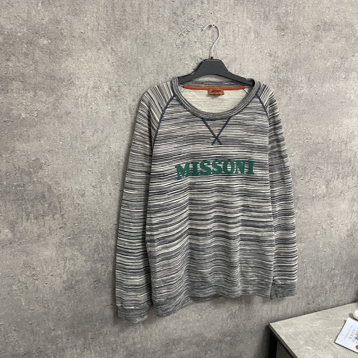 Missoni Missoni Striped Sweatshirt Big Logo Size US M / EU 48-50 / 2 - 3 Thumbnail