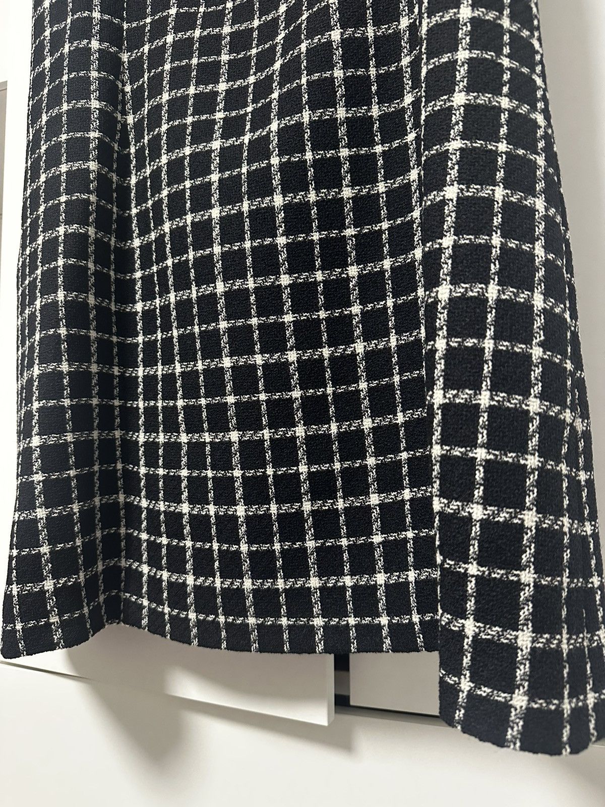 Versace Versace Black Check Dress Size XL / US 12-14 / IT 48-50 - 9 Thumbnail