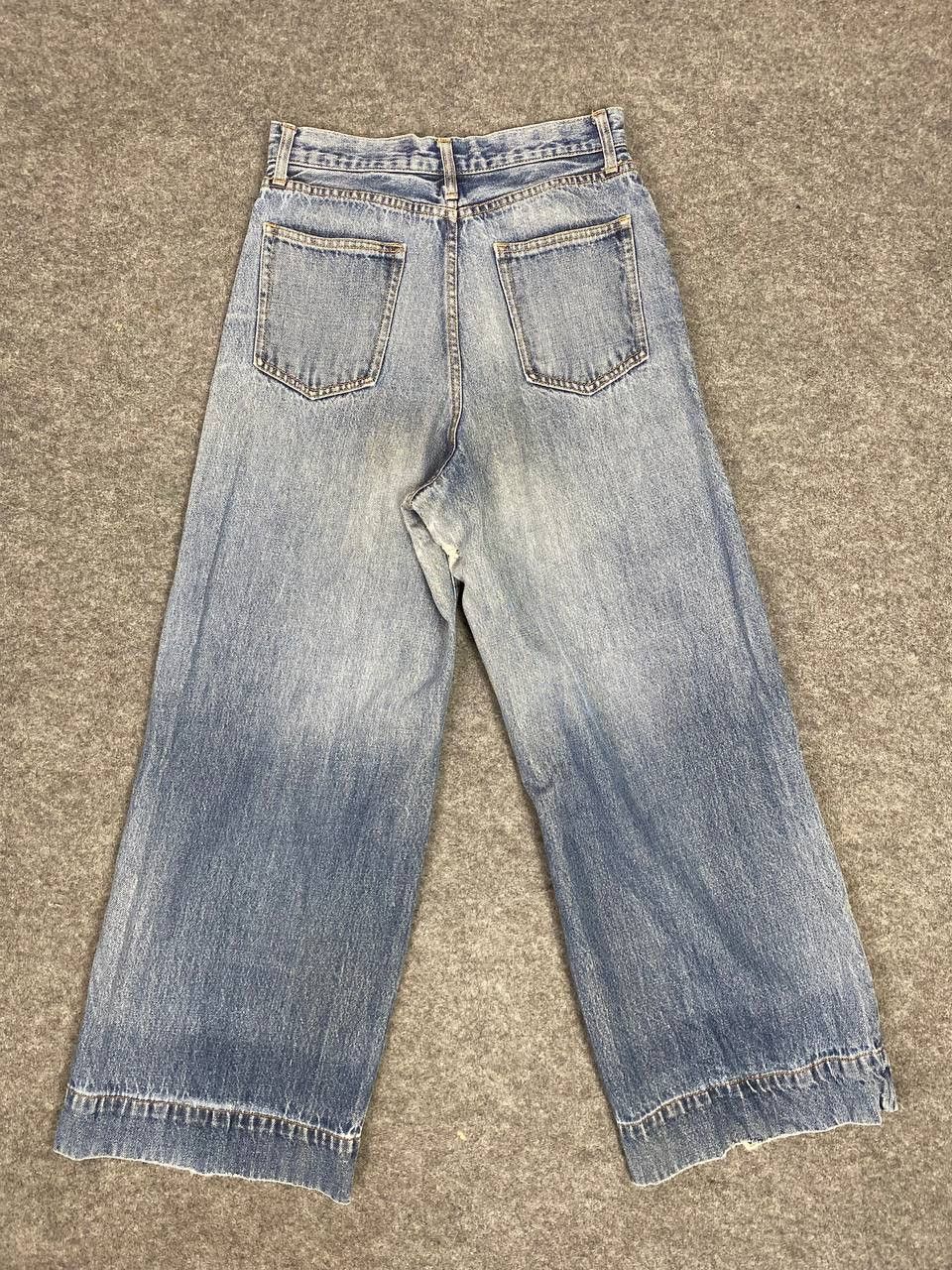 Global Work global work japan wideleg high waist distressed denim Size US 30 / EU 46 - 1 Thumbnail