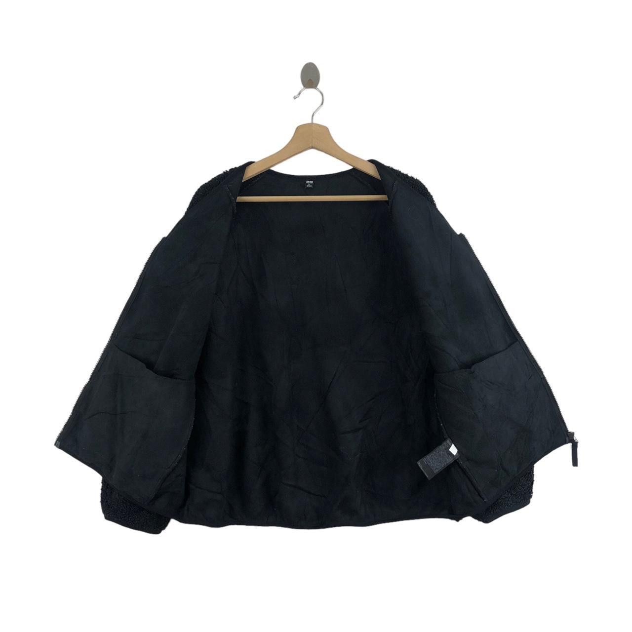 Uniqlo UNIQLO JAPAN Sherpa Deep Pile Bulky Black Fleece Jacket Size XL / US 12-14 / IT 48-50 - 3 Thumbnail