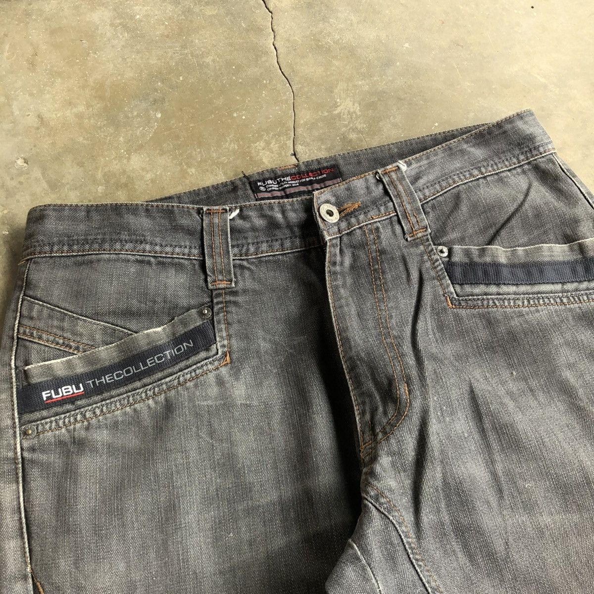 Fubu Vintage Fubu Collection Washed Jeans Pants Charcoal Y2k Size US 34 / EU 50 - 7 Thumbnail