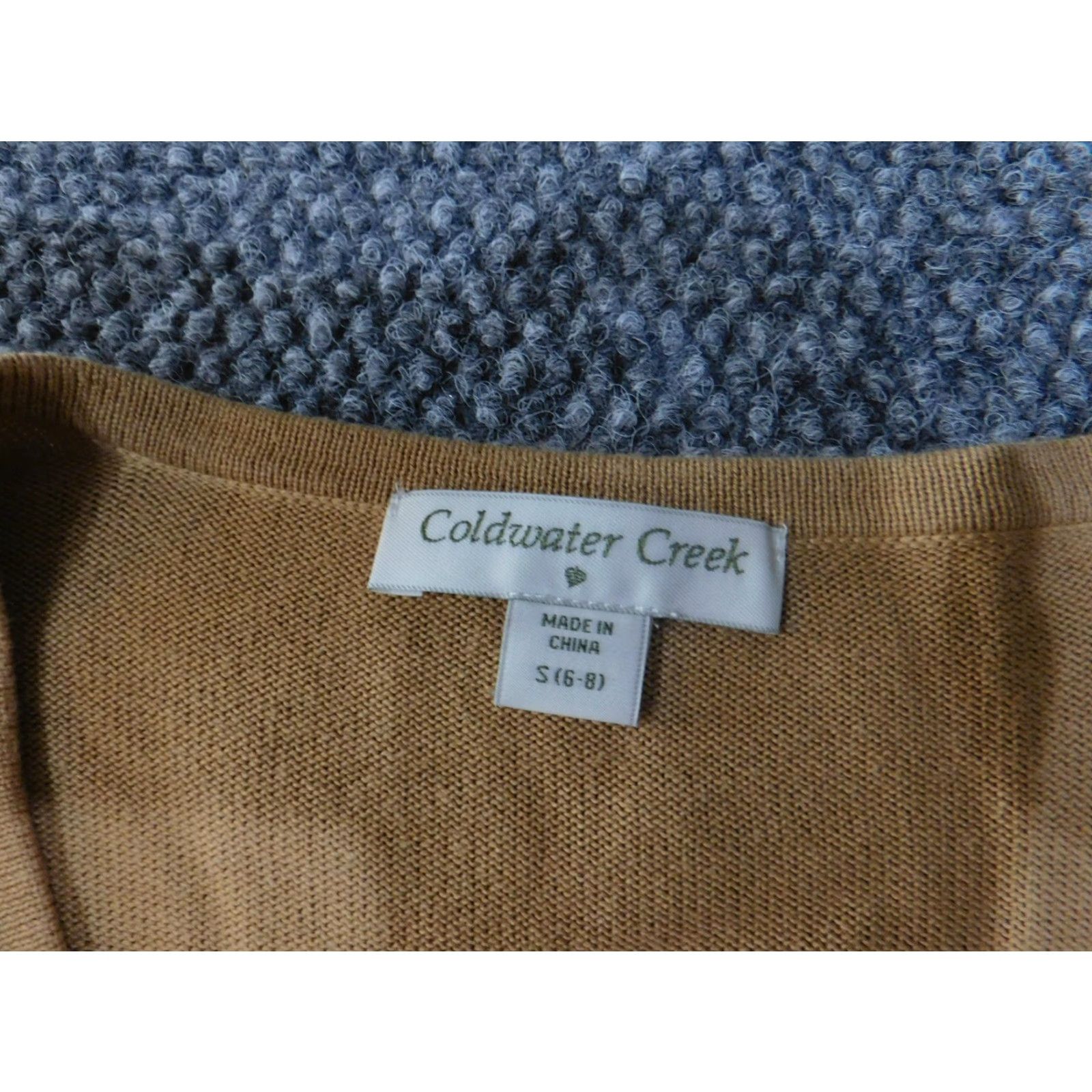 Coldwater Creek Coldwater Creek Cardigan Sweater Womens Small Tan V Neck Button Front Knit Size S / US 4 / IT 40 - 5 Thumbnail