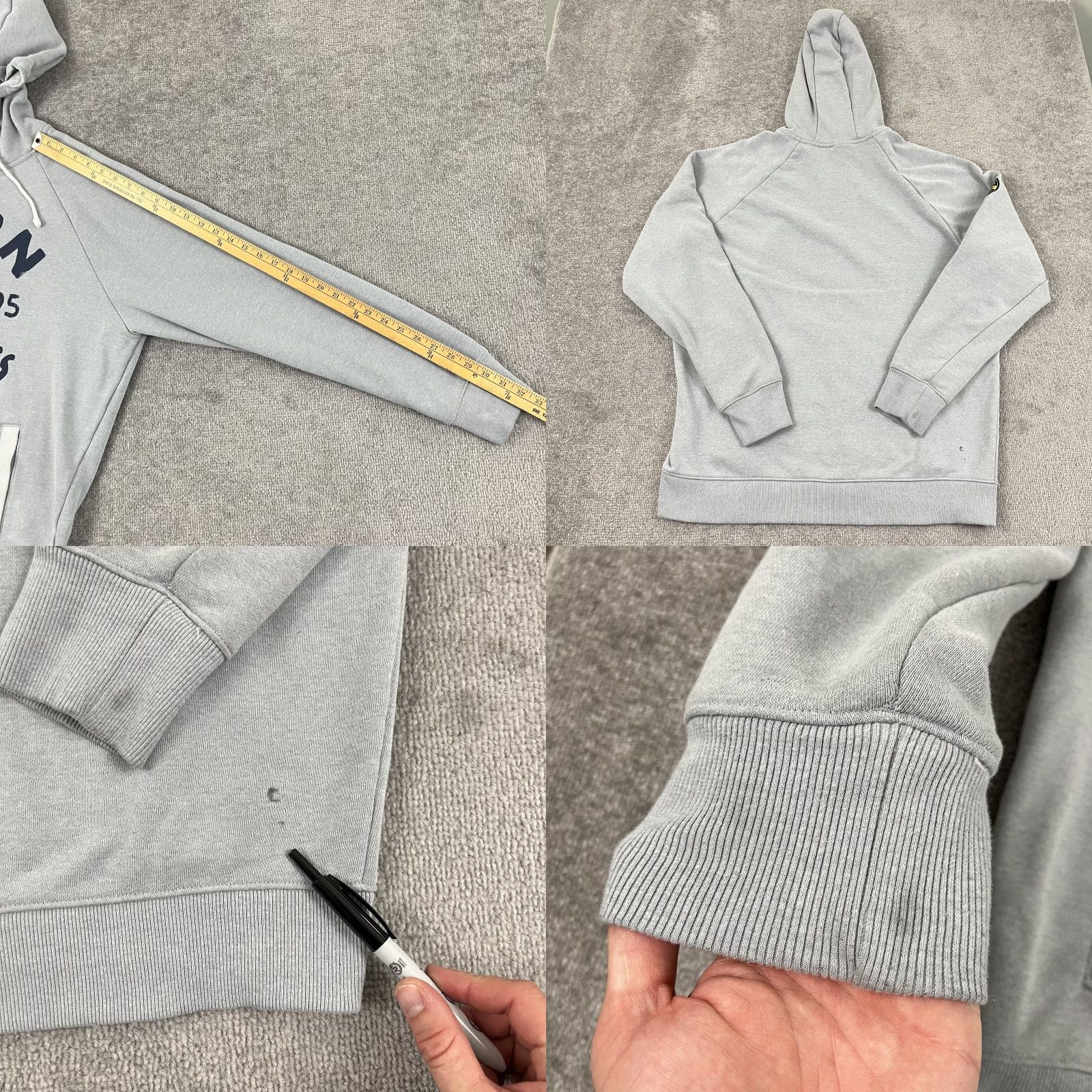 Under Armour Under Armour Project Rock Hoodie Adult XL Gray Blue Workout Gym Full Zip Hooded Pockets Mens Size US XL / EU 56 / 4 - 8 Thumbnail