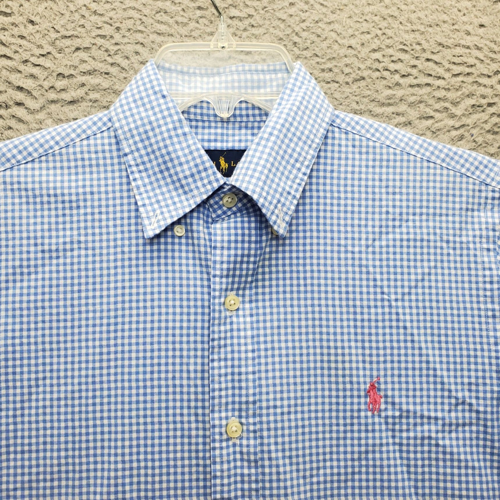 Ralph Lauren Ralph Lauren Golf Shirt Mens S Multicolor Gingham Short Sleeve Pony Logo Button-Down Shirt Mens Size S Size US S / EU 44-46 / 1 - 7 Thumbnail