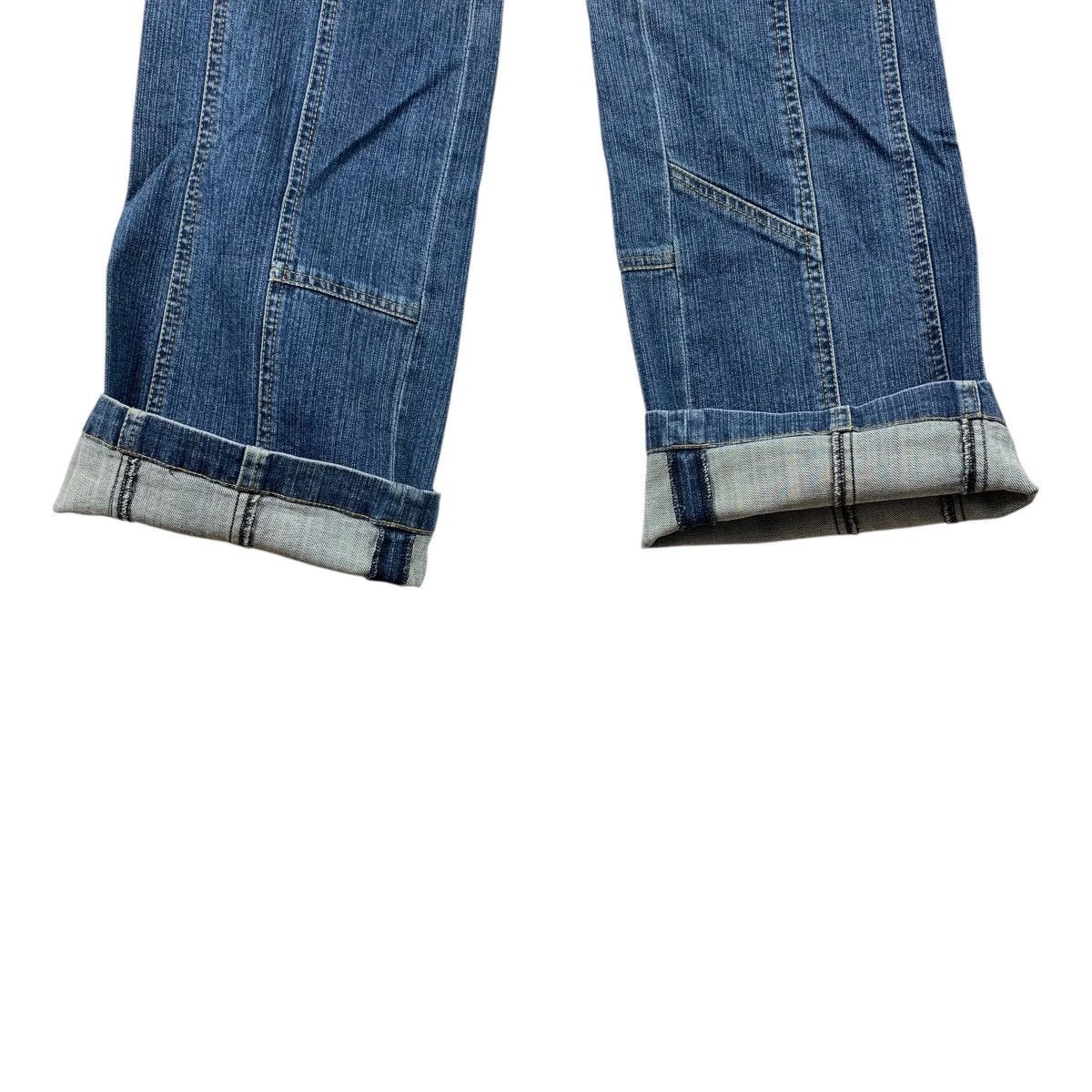 Sonia Rykiel × Vintage Vintage SONIA RYKIEL women flared reconstructed blue jeans Size 30" / US 8 / IT 44 - 15 Thumbnail