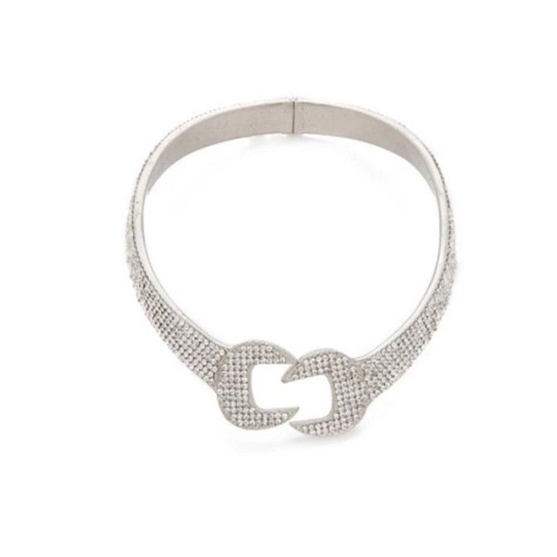 Moschino Moschino Couture Jeremy Scott Crystal Wrench Choker Necklace Size ONE SIZE - 3 Thumbnail