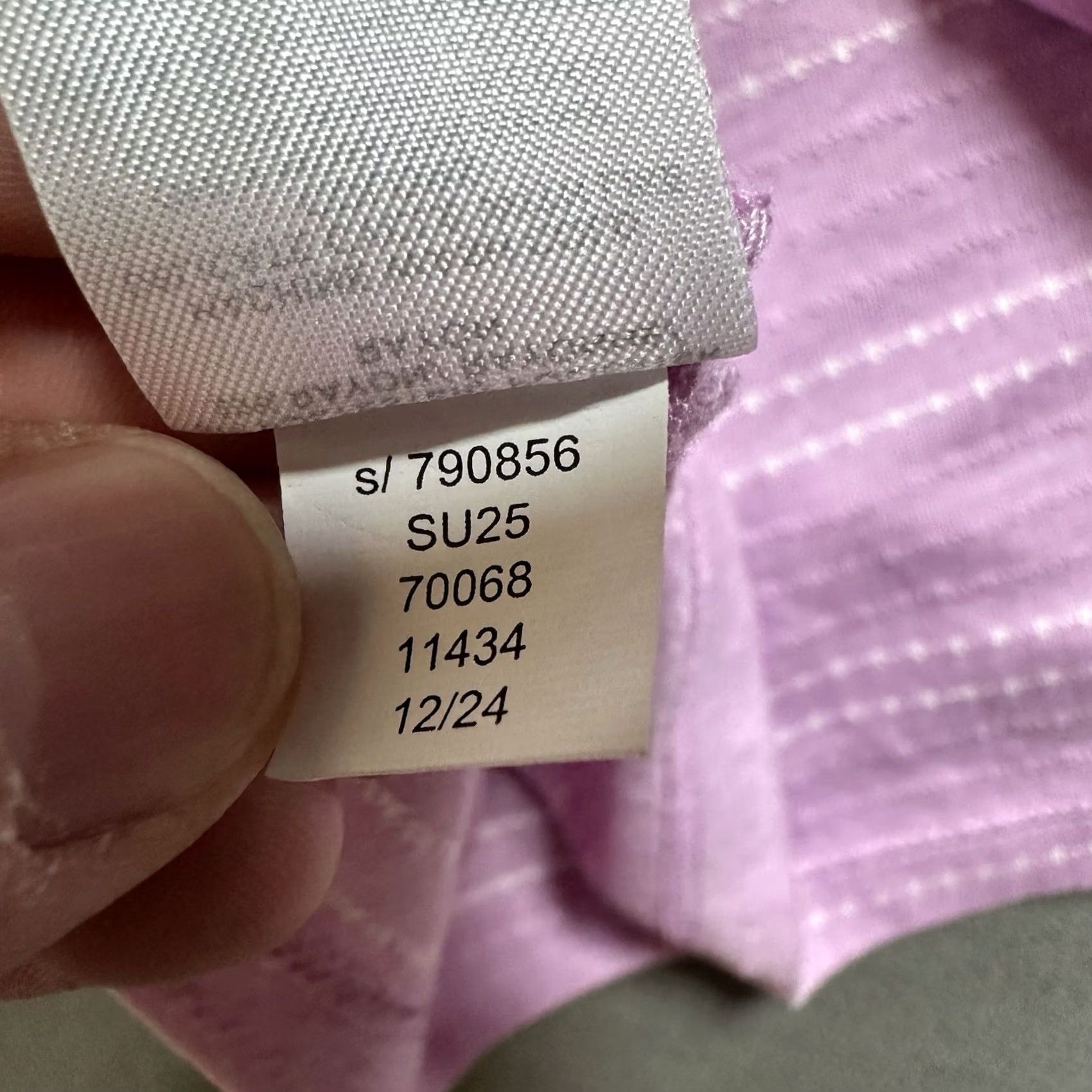 Loft Loft Outlet Top Womens Medium Purple V-Neck Cap Sleeve Striped Lightweight EUC Size M / US 6-8 / IT 42-44 - 5 Thumbnail