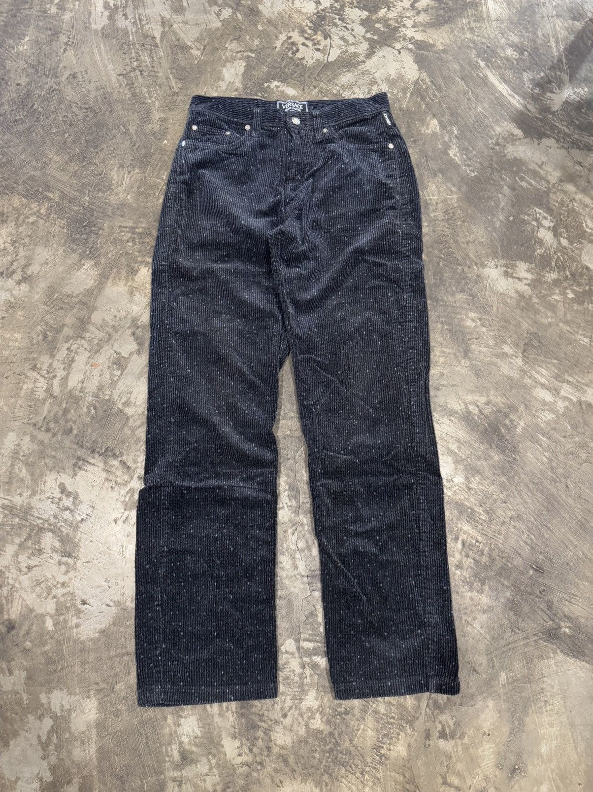 Versace Jeans Couture VINTAGE VERSACE JEANS COUTURE CORDUROY PANTS Size US 30 / EU 46 - 1 Thumbnail