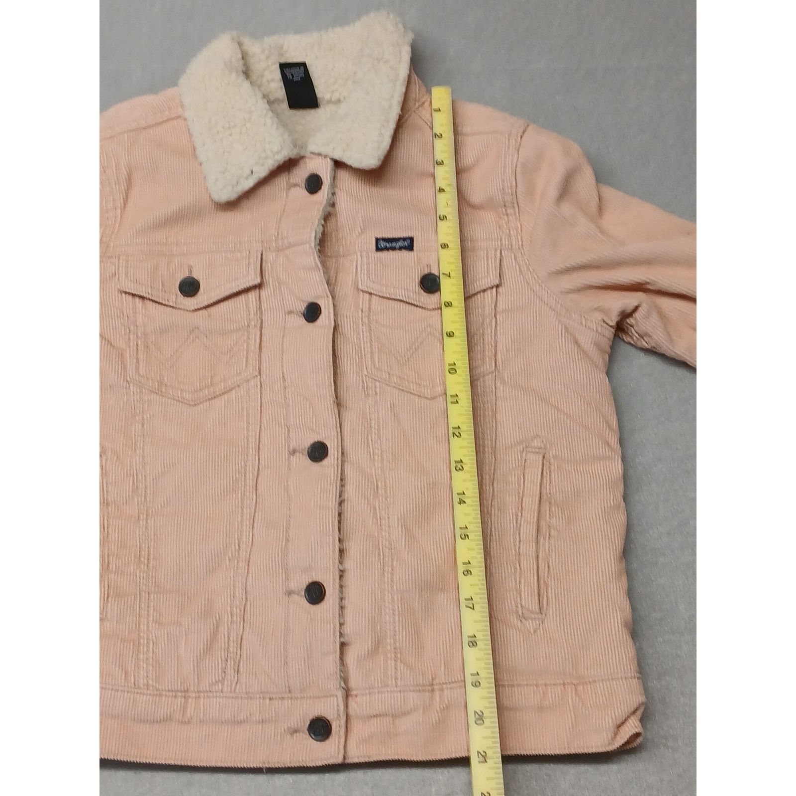 Wrangler Wrangler (Small) Pink Corduroy Button Trucker Jacket Size S / US 4 / IT 40 - 3 Thumbnail