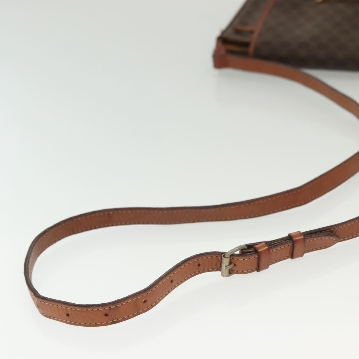 Celine CELINE Macadam Canvas Shoulder Bag Pvc Leather Brown Gold Size ONE SIZE - 7 Thumbnail