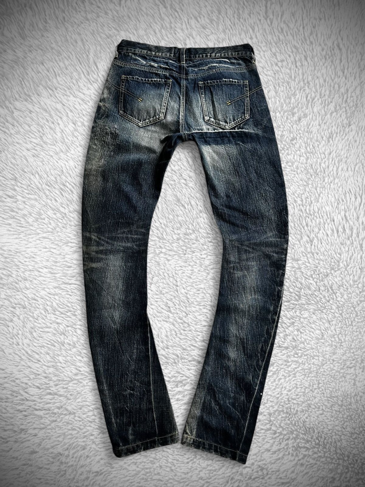 Japanese Brand 💥rare💥 jackrose luv maison j cut curved denim jeans Size US 32 / EU 48 - 5 Thumbnail