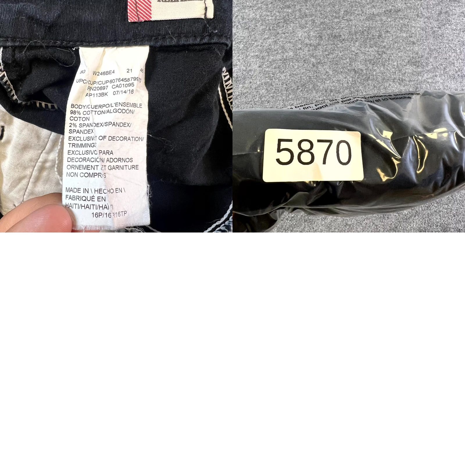 Dickies Dickies Pants Women 16 Petite Black Twill Relaxed Fit Straight Leg Pants Size 38" / US 16 / IT 52 - 8 Thumbnail