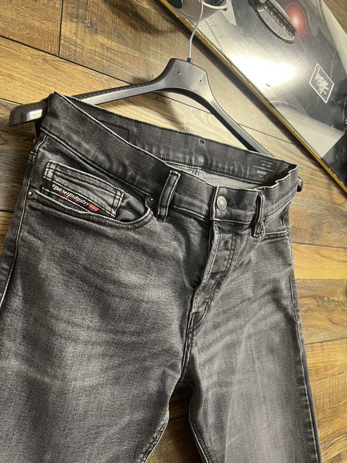 Diesel DIESEL Diesel D-Luster Grey Denim Jeans Slim Fit Stretch Size US 30 / EU 46 - 16 Thumbnail