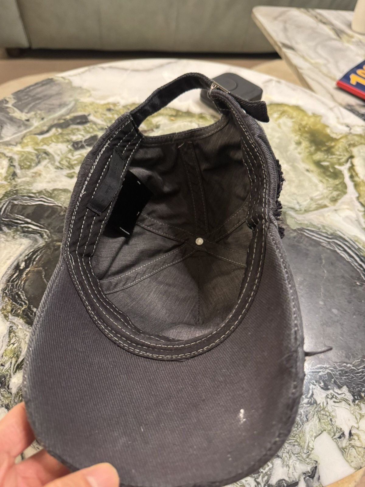 Heliot Emil Distressed spinal cap Size ONE SIZE - 2 Thumbnail