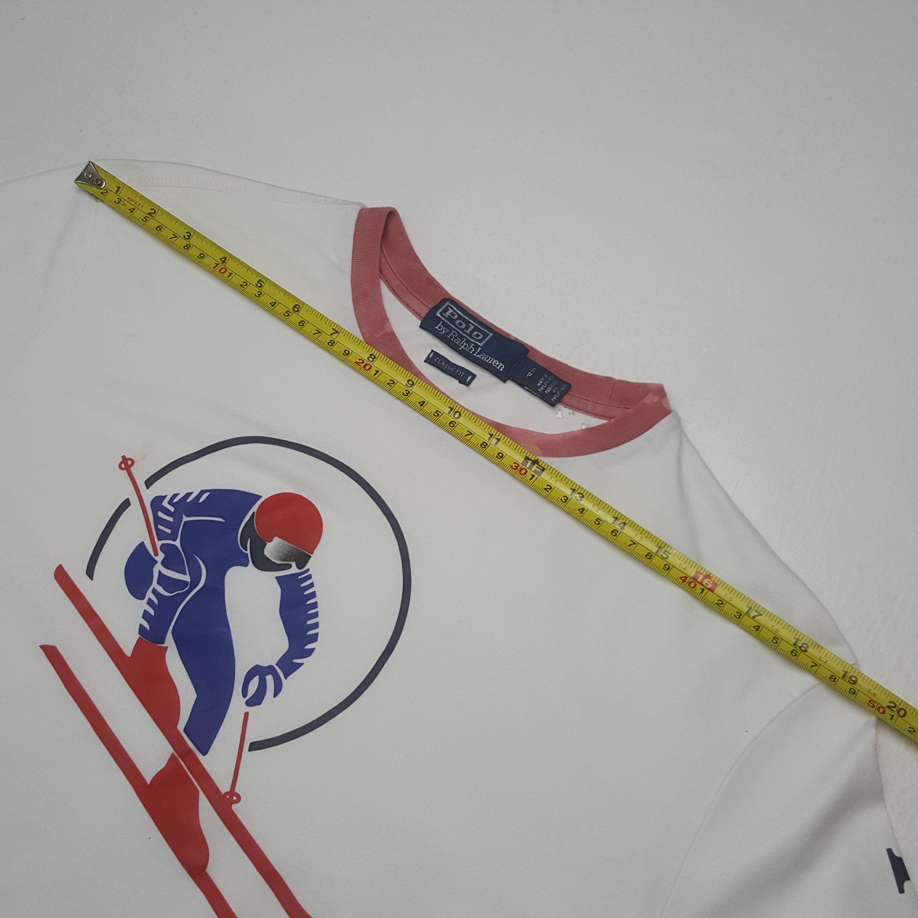 Polo Ralph Lauren Vintage Polo Ralph Lauren Ski Classic Fit Tshirt Size US M / EU 48-50 / 2 - 6 Thumbnail