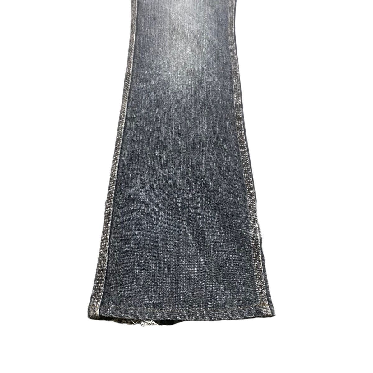 Nicole Club NCFM Leather Snake Skin Denim Flare Jeans Size US 30 / EU 46 - 7 Thumbnail
