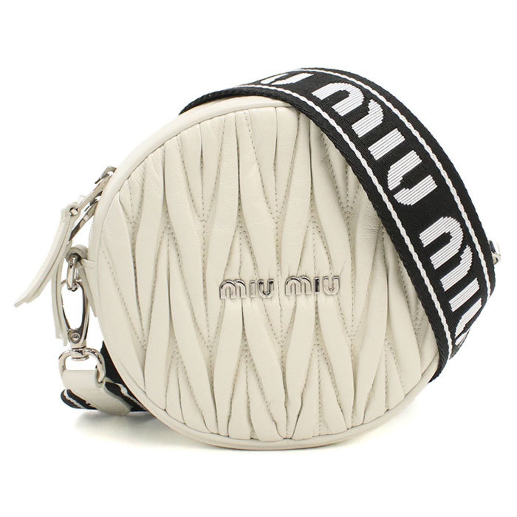 Miu Miu Miu Miu MIU Outlet Matelasse Shoulder Bag for Women, White Size ONE SIZE - 1 Thumbnail