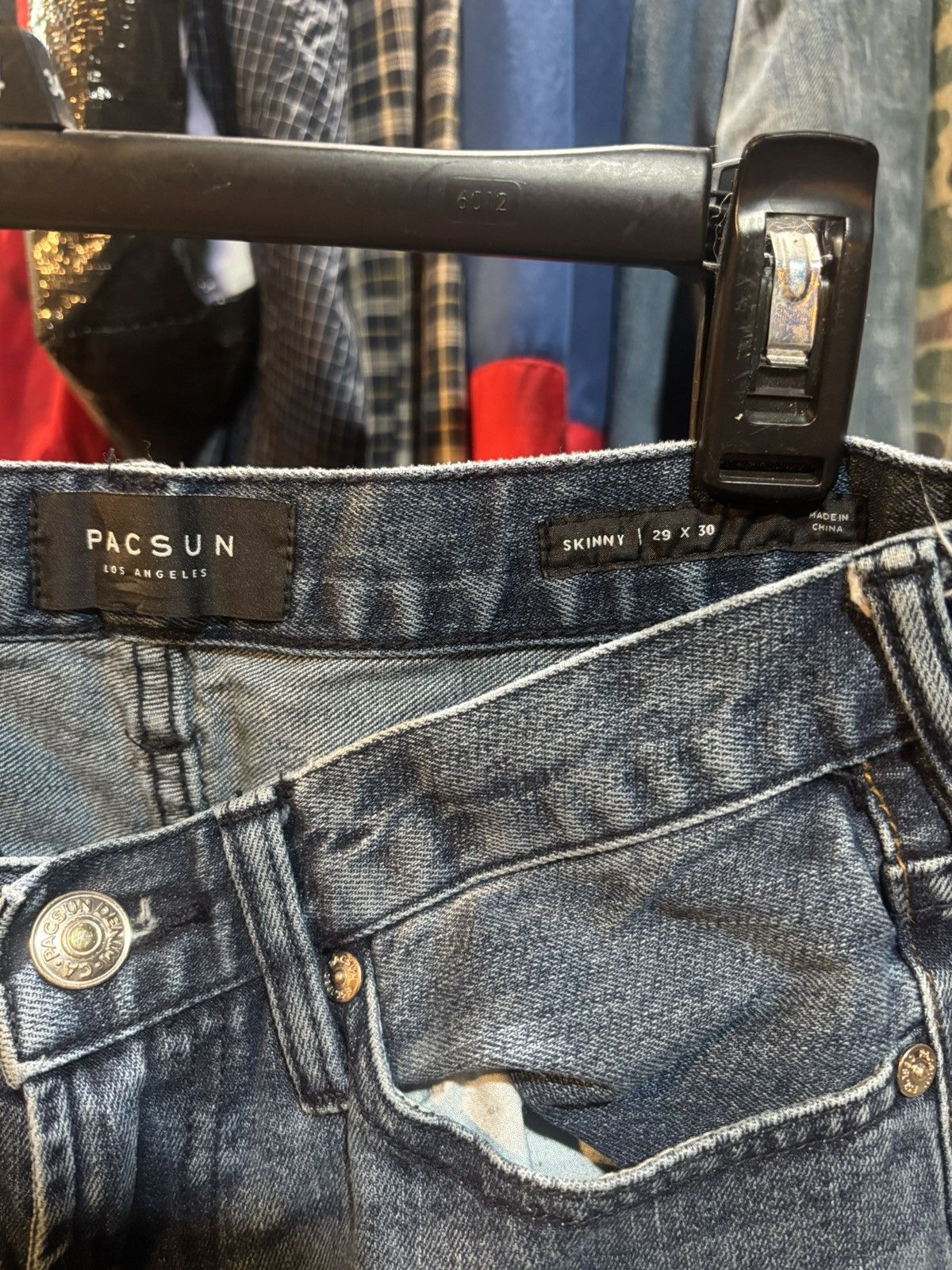 Pacsun Pacsun Dark Blue Skinny Jeans 29x30 Size US 29 - 4 Thumbnail