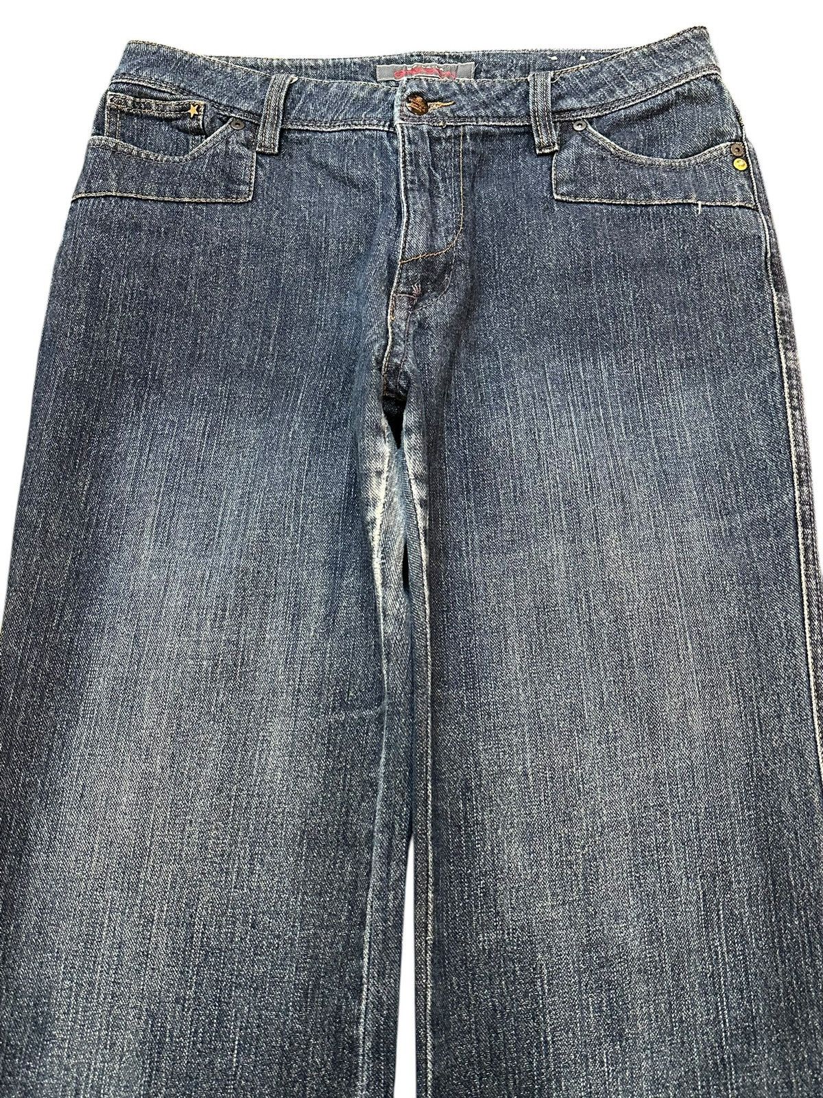 Hypebeast Vintage Japanese Brand Blue Faded Wash Style Baggy Jeans Size US 32 / EU 48 - 3 Thumbnail