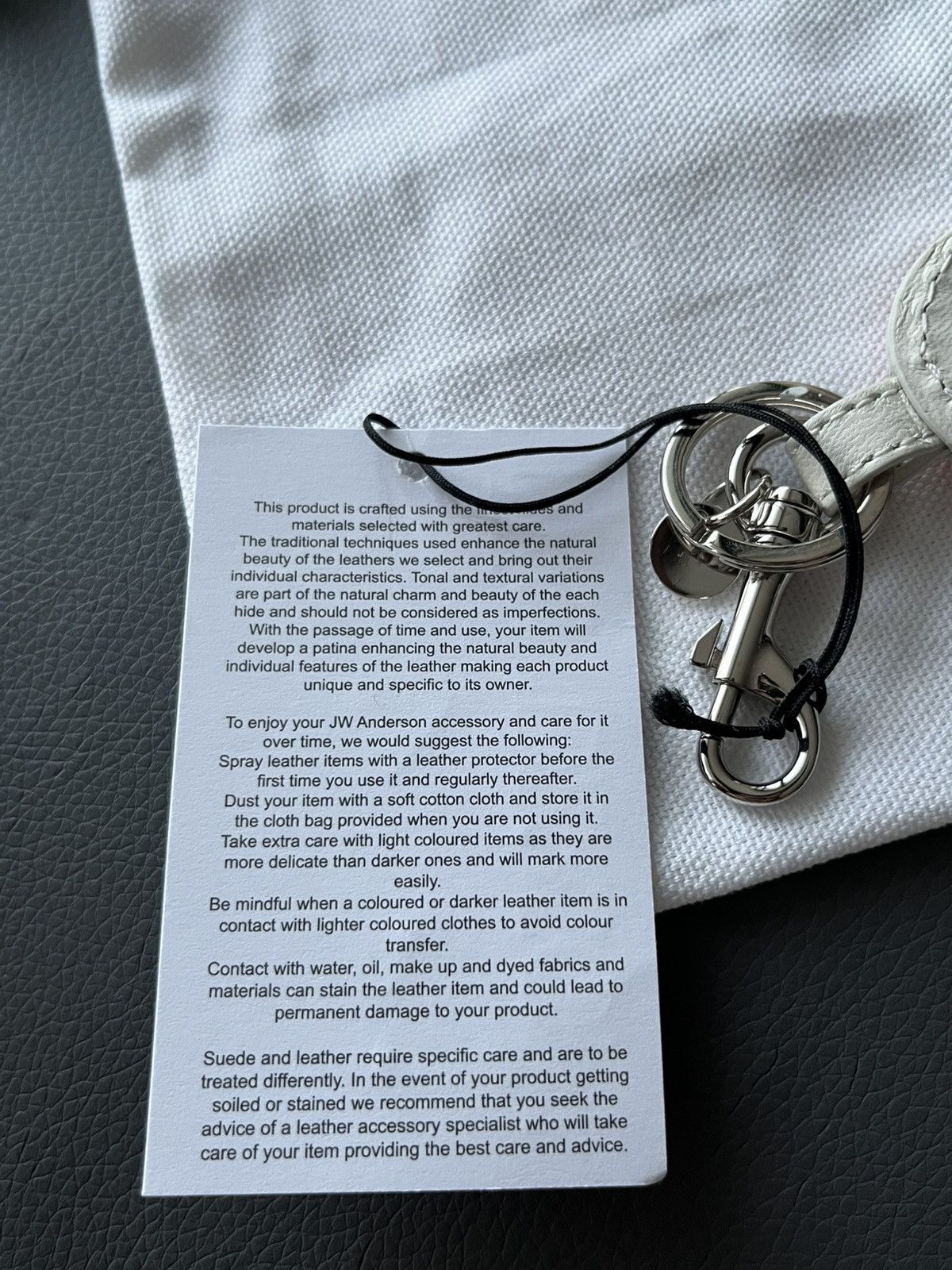 JW Anderson × Loewe Rare Limited BrandNew J W Anderson 🍆 Leather Key Chain Charm Size ONE SIZE - 9 Thumbnail