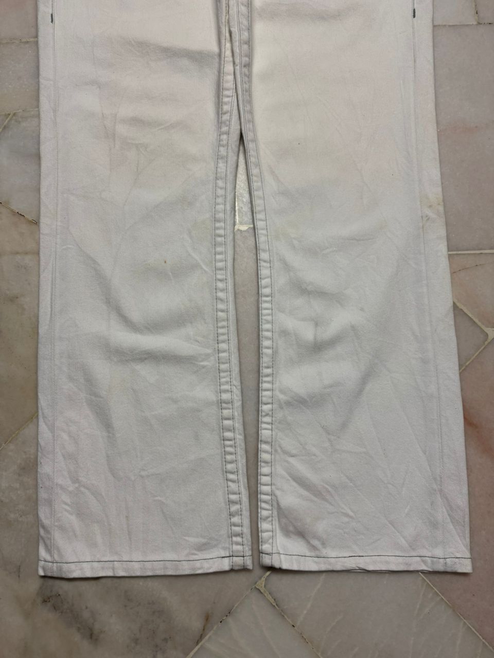 True Religion 💥BigSize💥Y2K True Religion Straight Sick Thrashed White Jean Size US 38 / EU 54 - 17 Thumbnail