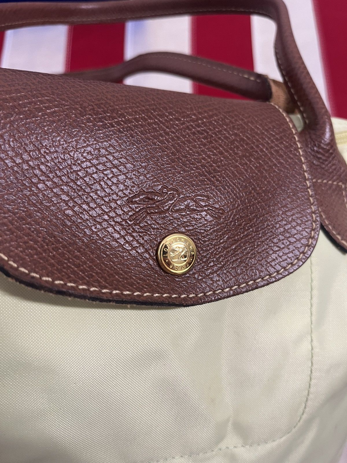 Longchamp Longchamp Le Pliage Light Green Tote Bag, Authentic Size ONE SIZE - 3 Thumbnail