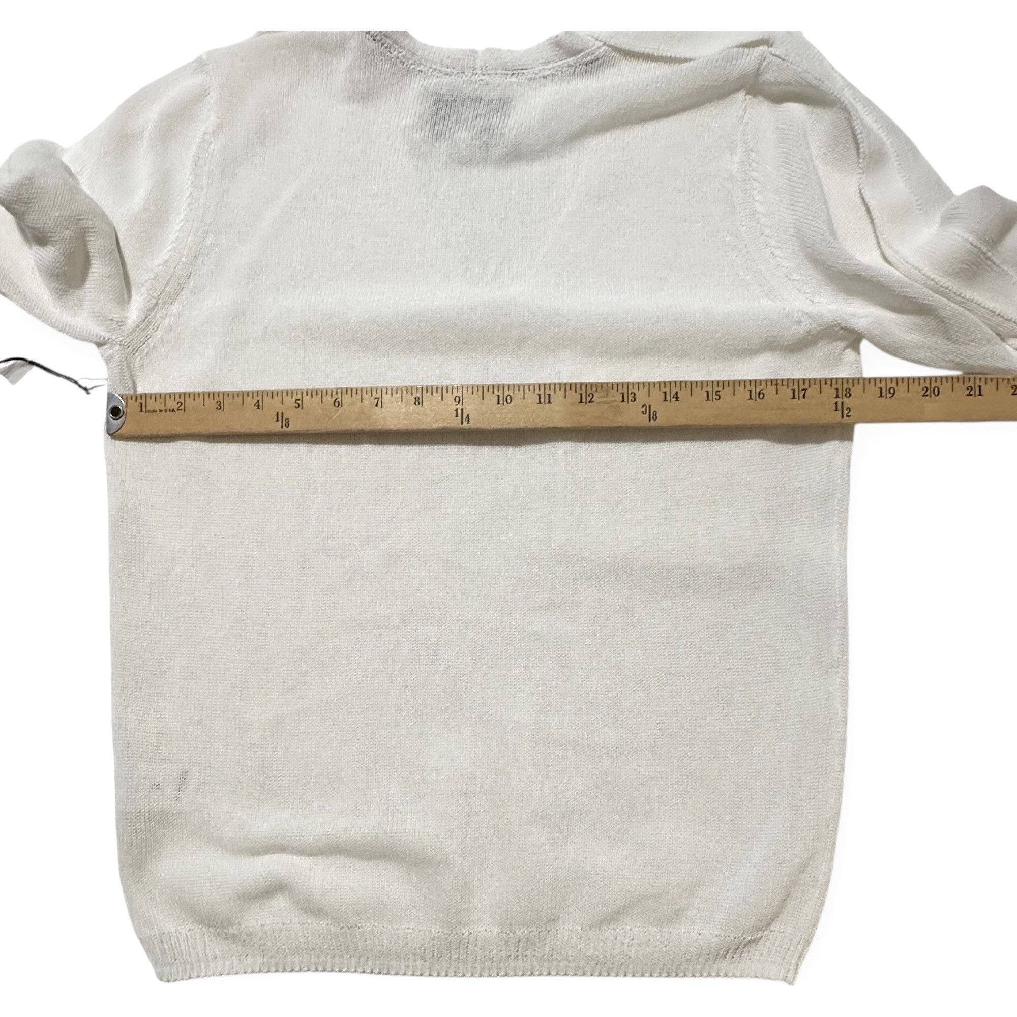 Brochu Walker Brochu Walker Palmas Vee White Sweater XS Salt Water NWT Size XS / US 0-2 / IT 36-38 - 13 Thumbnail