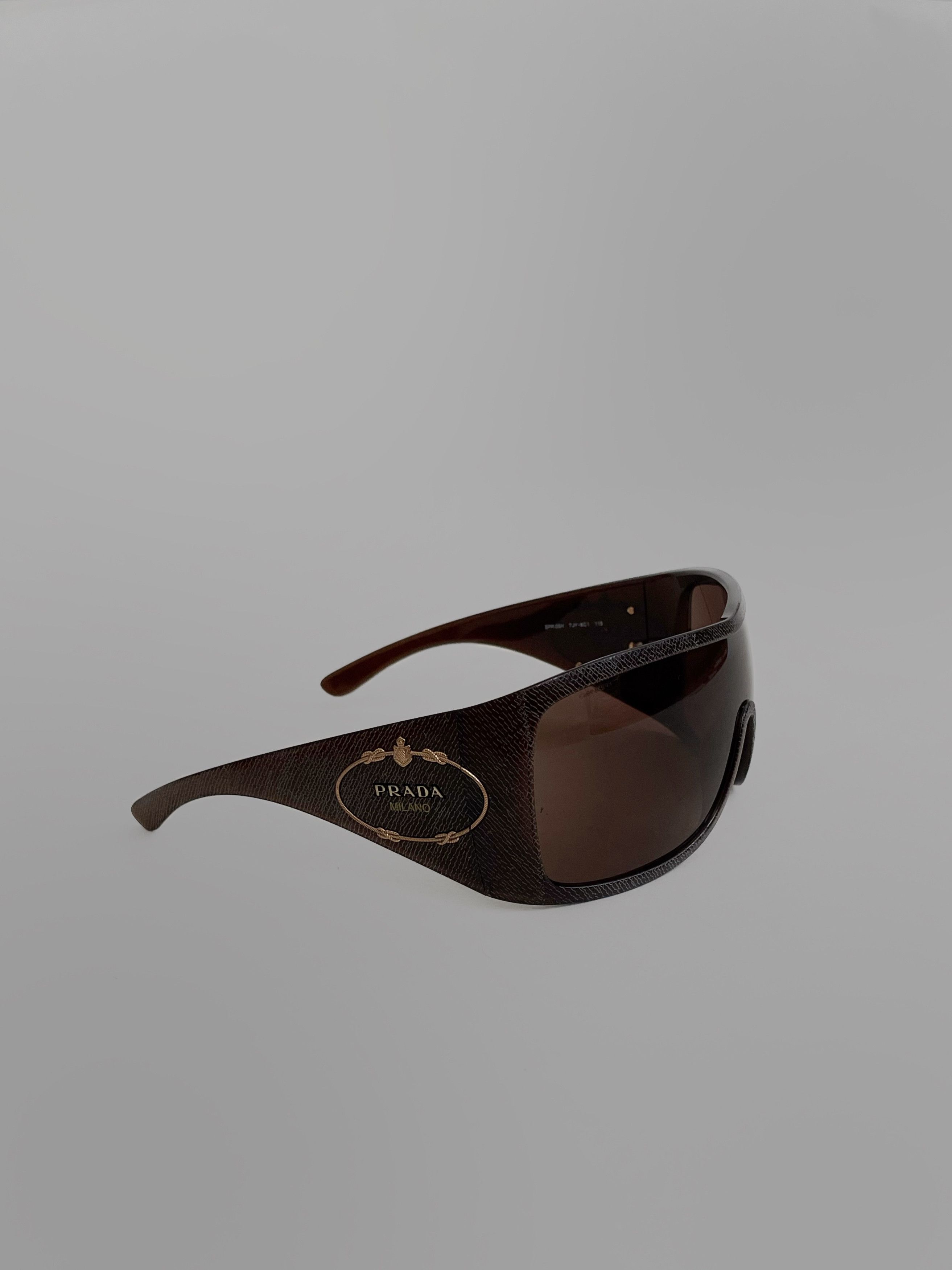 Prada Archive Prada brown Sunglasses Musk 2000s Size ONE SIZE - 3 Thumbnail