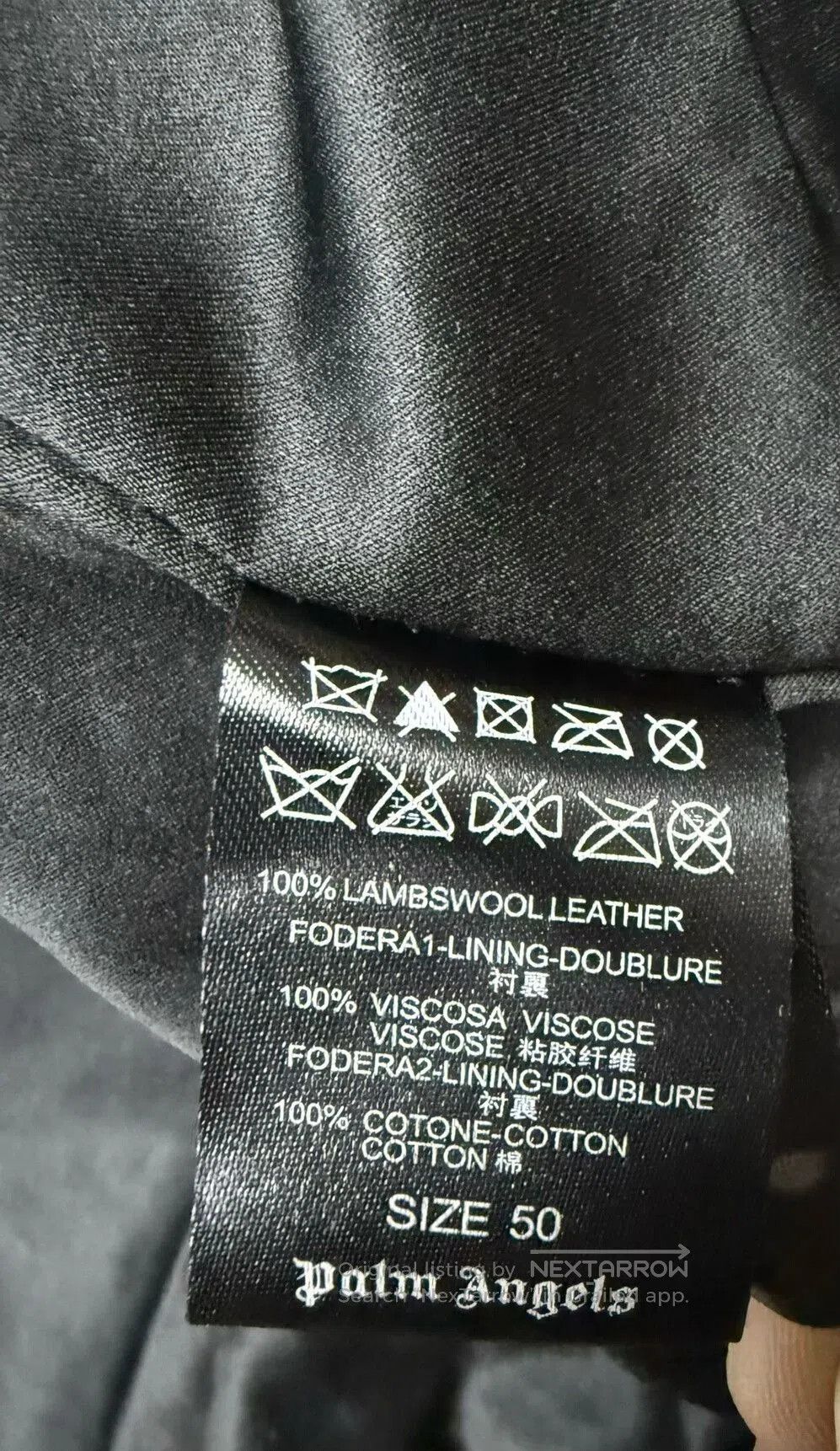 Palm Angels Palm Angels Men's Casual Leather Jacket. Size US M / EU 48-50 / 2 - 5 Thumbnail