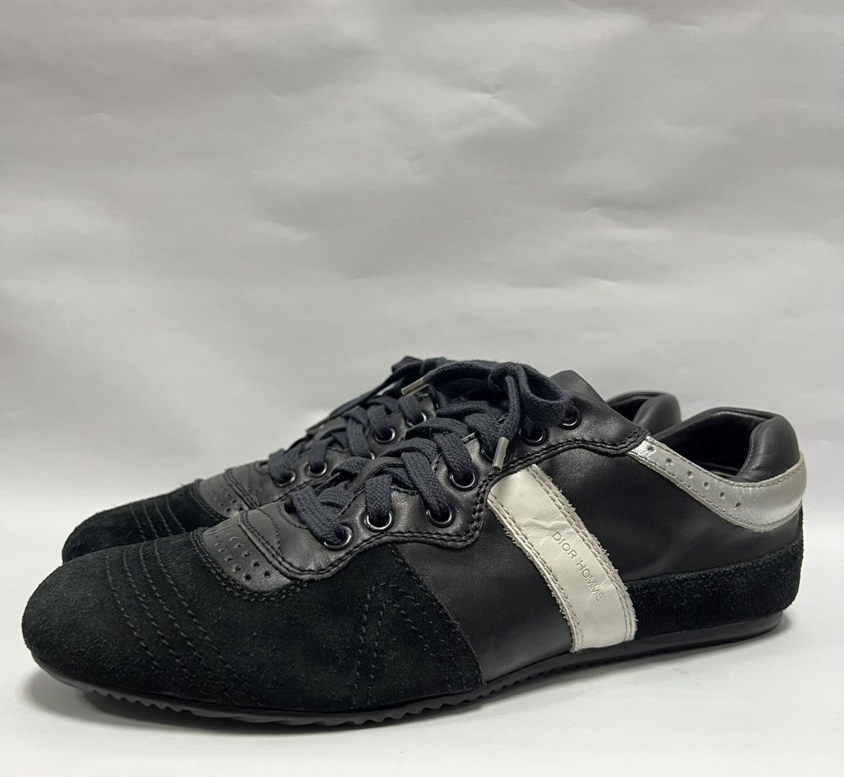 Dior × Hedi Slimane Dior Homme - S/S 07’ - B34 Suede Leather Low Trainers Size US 7.5 / EU 40-41 - 8 Thumbnail