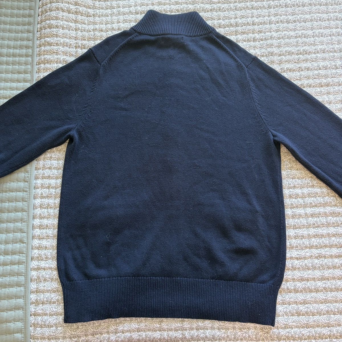 Banana Republic Banana republic navy blue quarter zip sweater Size US L / EU 52-54 / 3 - 4 Thumbnail
