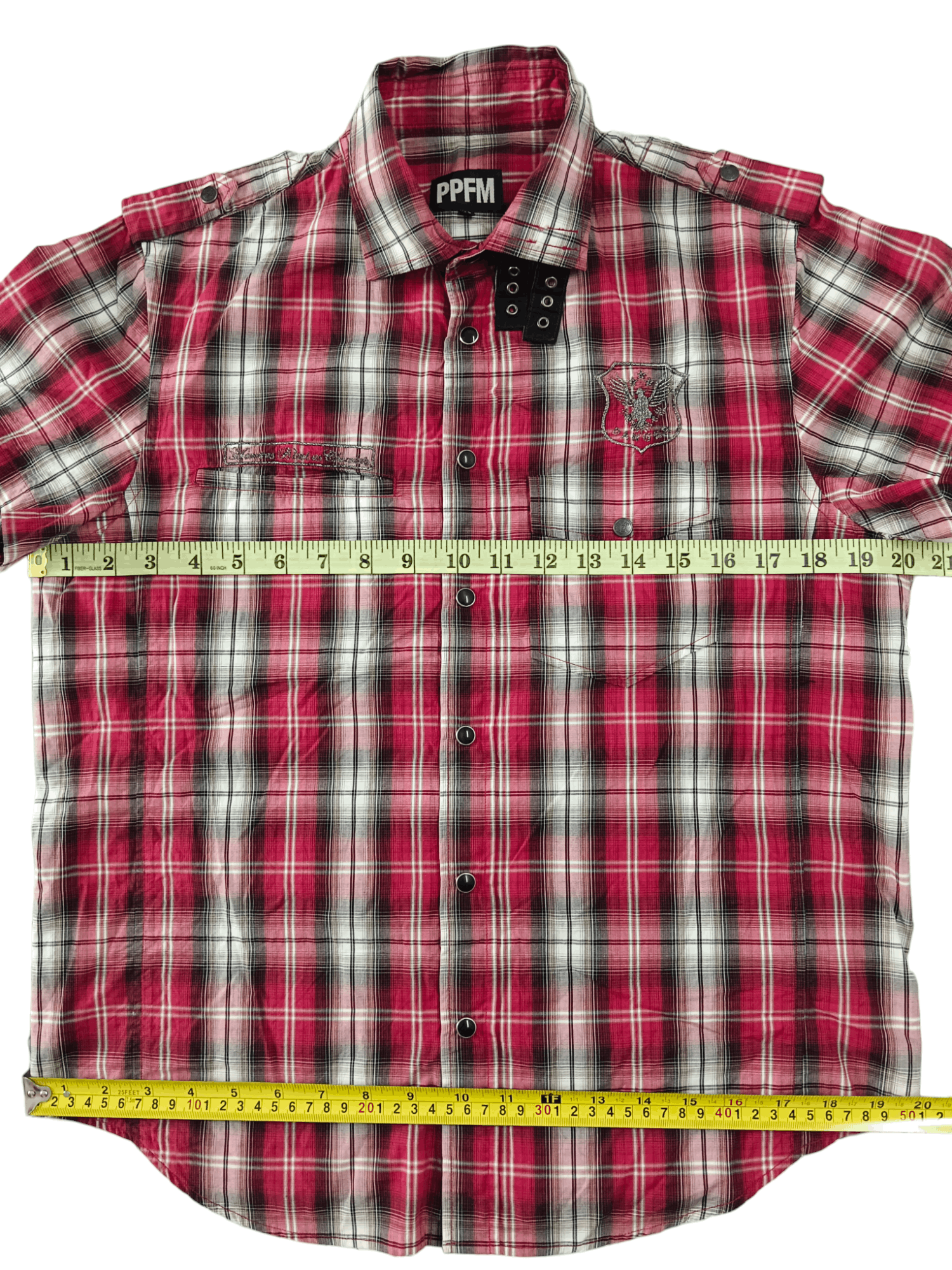 PPFM Punk Checkered Button Ups Shirt