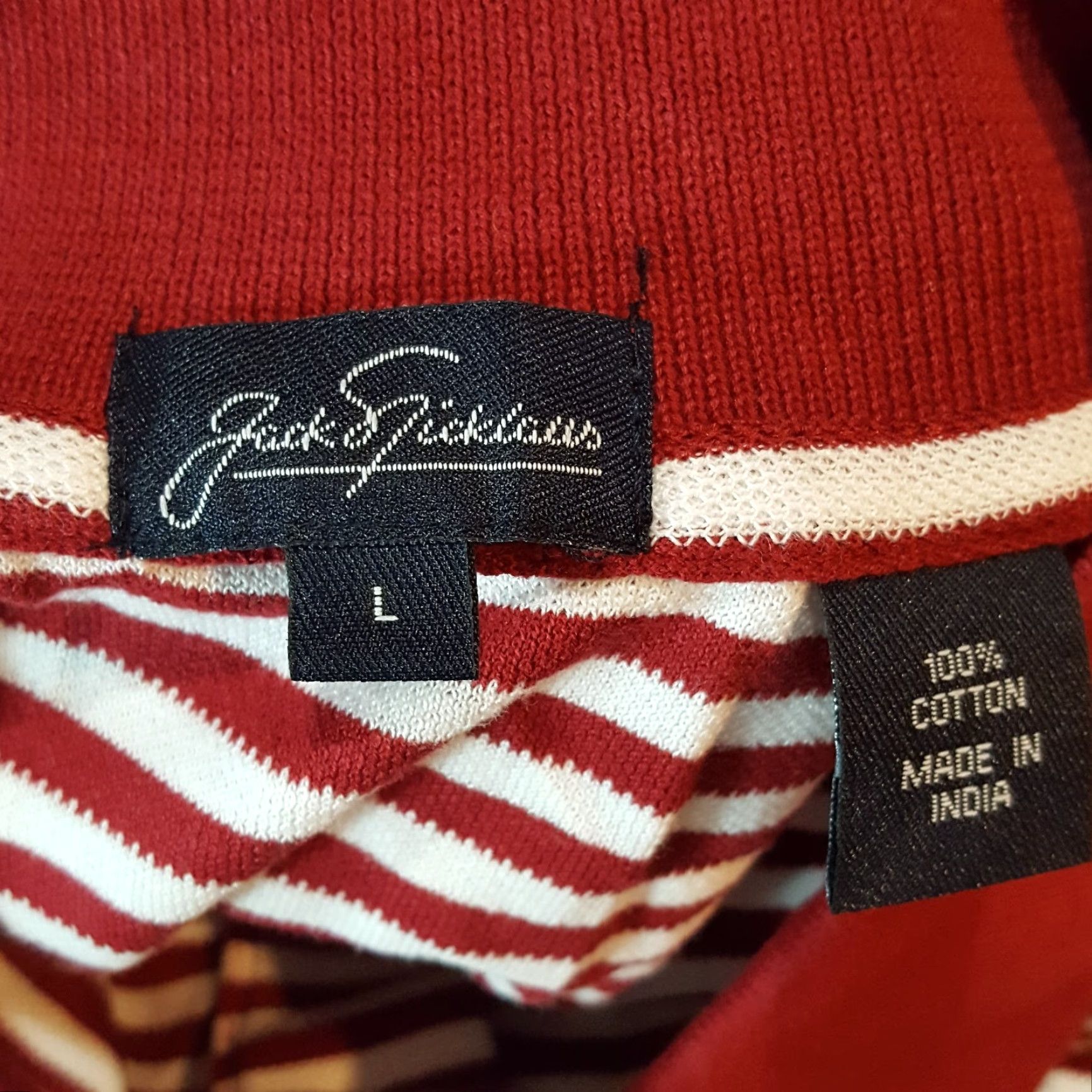 Vintage VINTAGE Jack Nicklaus Red Striped Polo Shirt XL Short Sleeve Collared Golf Casual Men Size US XL / EU 56 / 4 - 6 Thumbnail