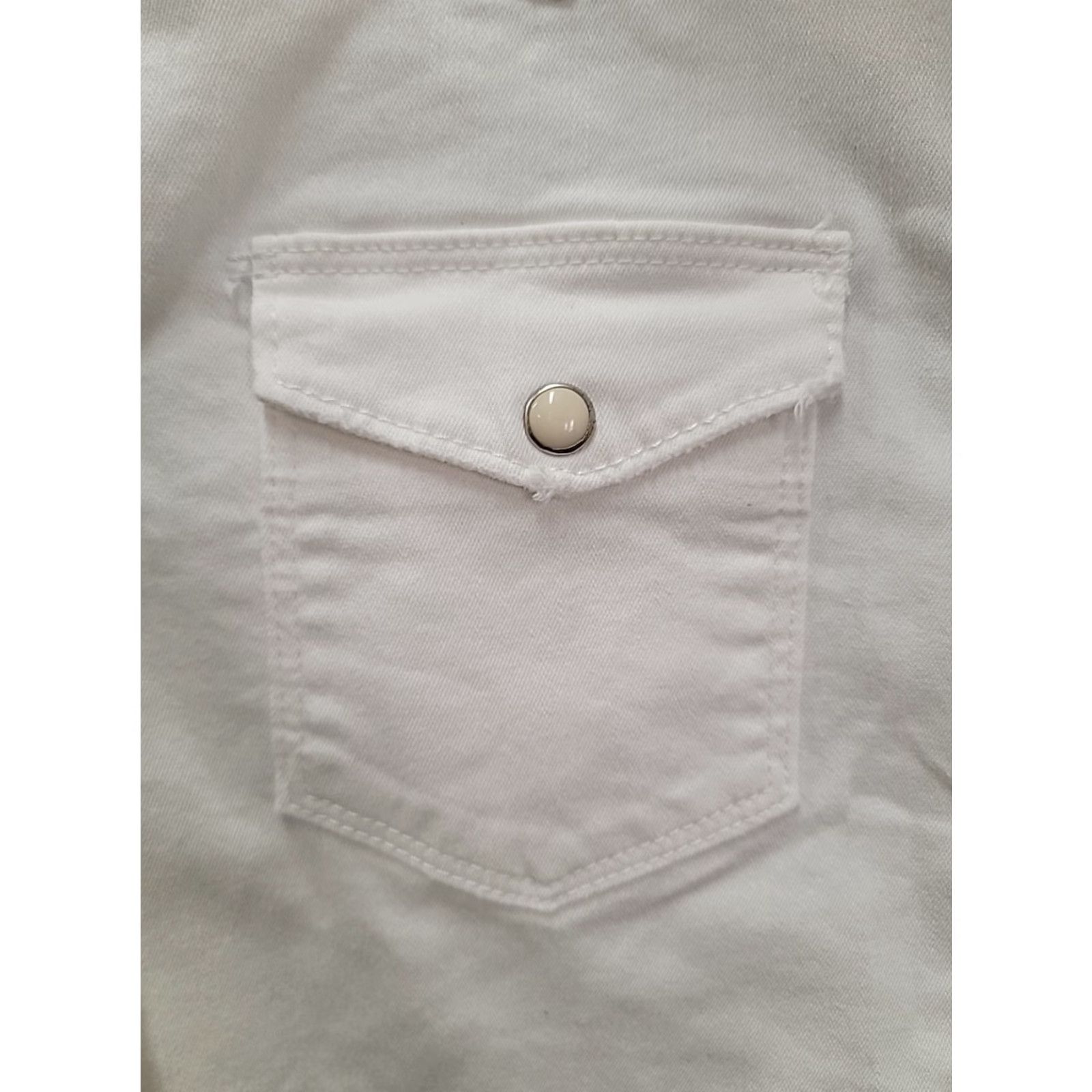 Stetson Stetson Womens Shirt Western Snap Pockets Cotton Size L White Size L / US 10 / IT 46 - 5 Thumbnail