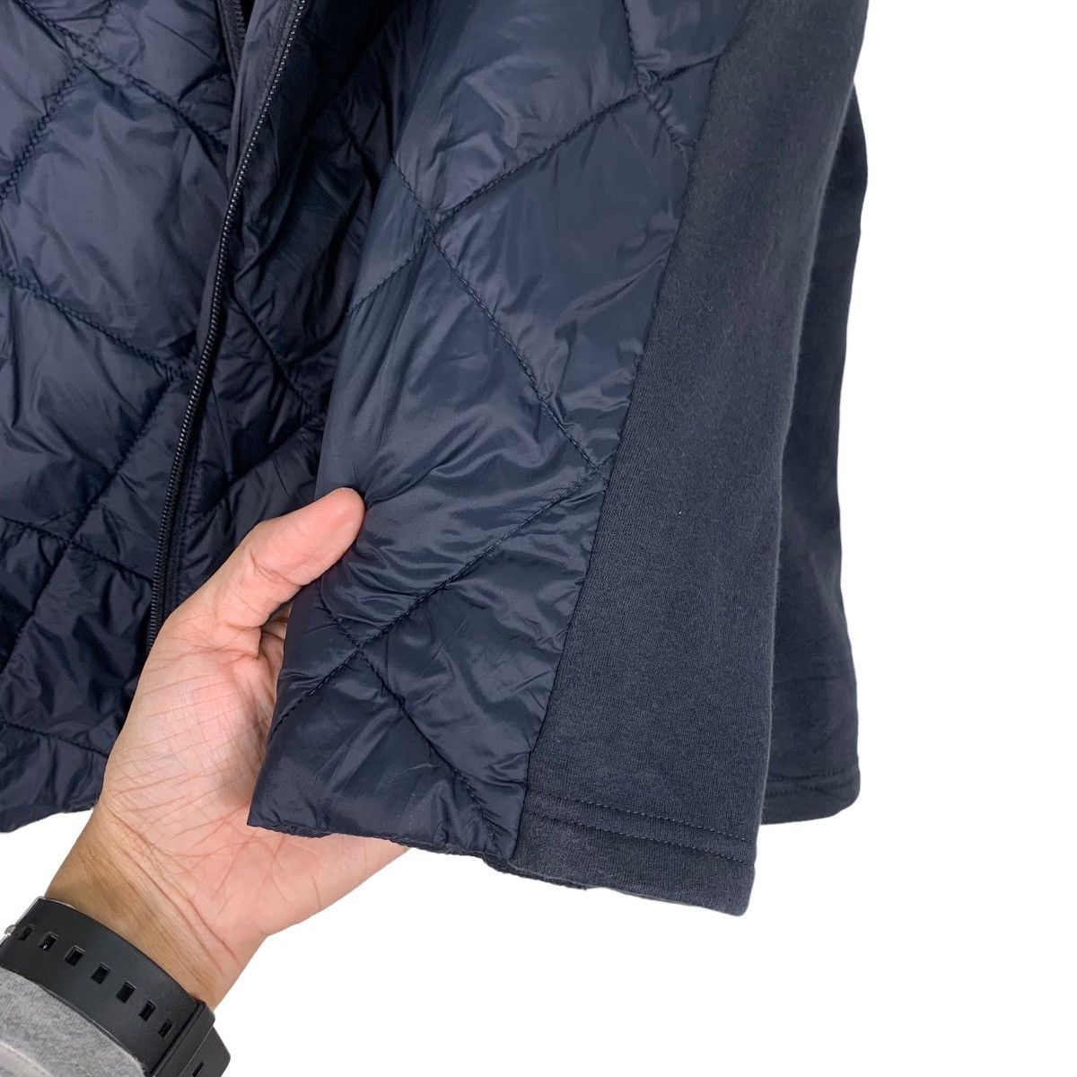 Japanese Brand N+ Quilted Hoodie Jacket #0423-C19 Size US L / EU 52-54 / 3 - 13 Thumbnail