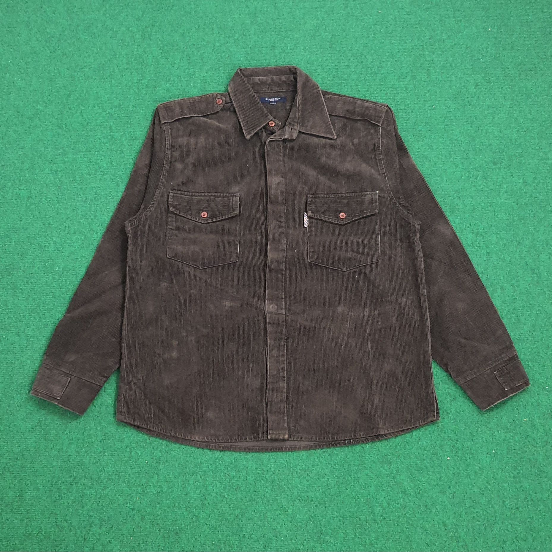 Vintage Burberry London Corduroy Jacket Size US M / EU 48-50 / 2 - 1 Thumbnail