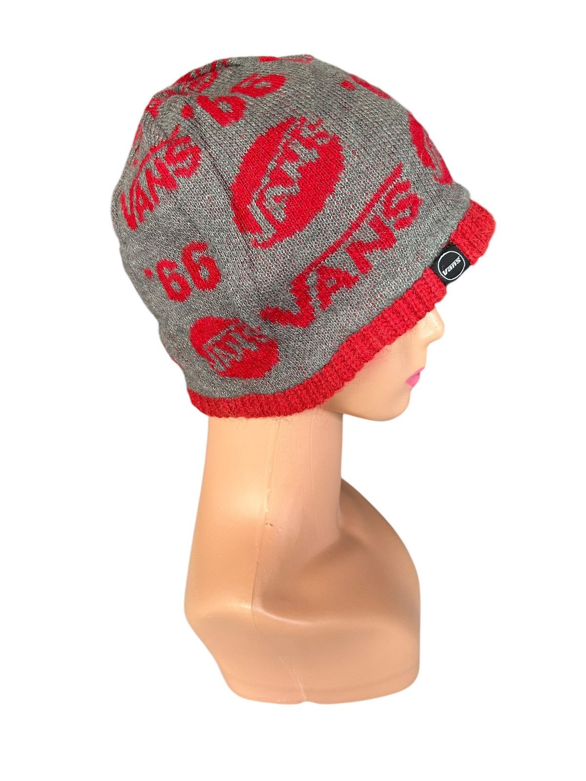 Vans × Vintage Vans Vintage Beanie Hats Full Print Rare ☠️☠️ Size ONE SIZE - 2 Thumbnail