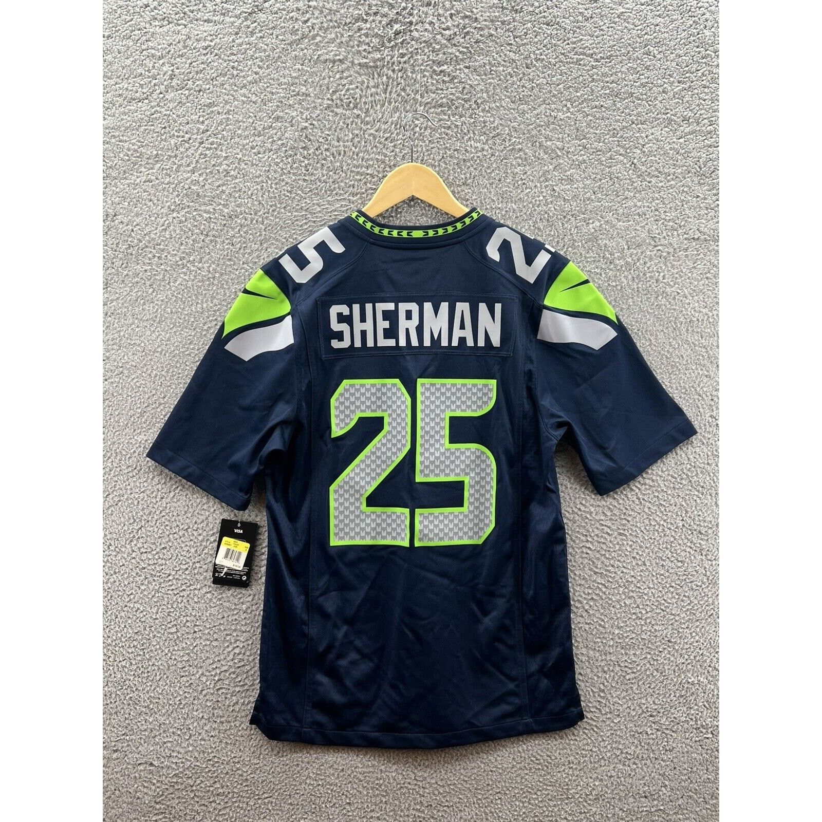 Nike Nike Seattle Seahawks Sherman #25 Jersey Small 472811-419 Size US S / EU 44-46 / 1 - 2 Thumbnail