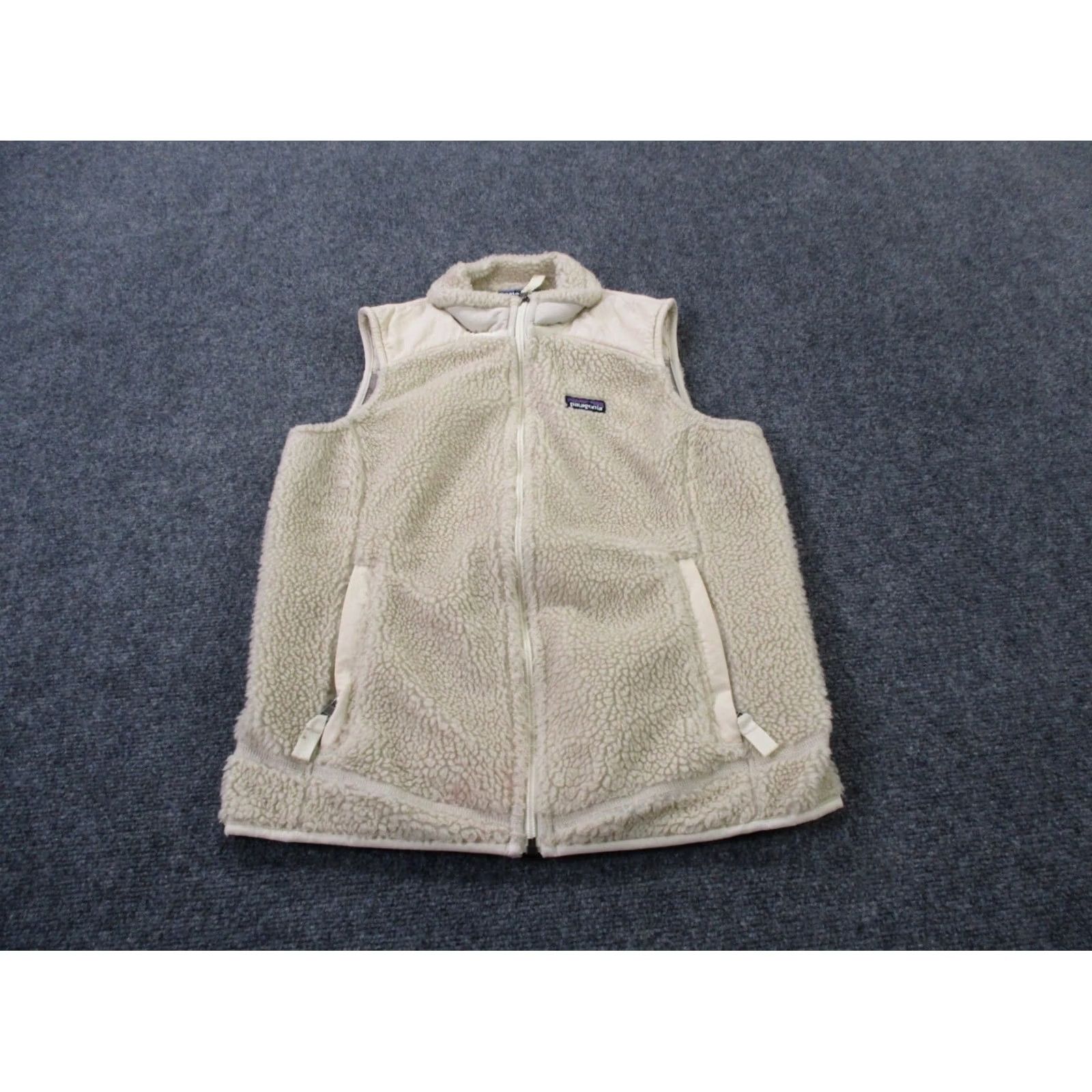 Patagonia Patagonia Vest Jacket Women M Beige Fleece Zip Pockets Windbreaker Outdoor Hiking 23081 Size M / US 6-8 / IT 42-44 - 2 Thumbnail