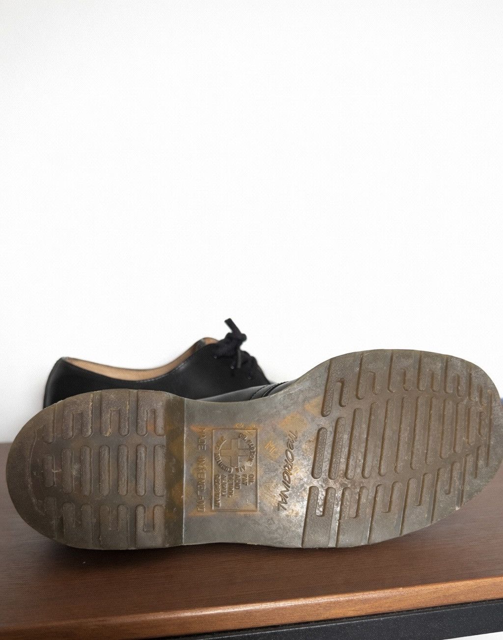 Comme des Garcons Homme Deux × Dr. Martens Comme Des Garçons Doc Marten 1461 Made in England Black Size US 9 / EU 42 - 7 Thumbnail