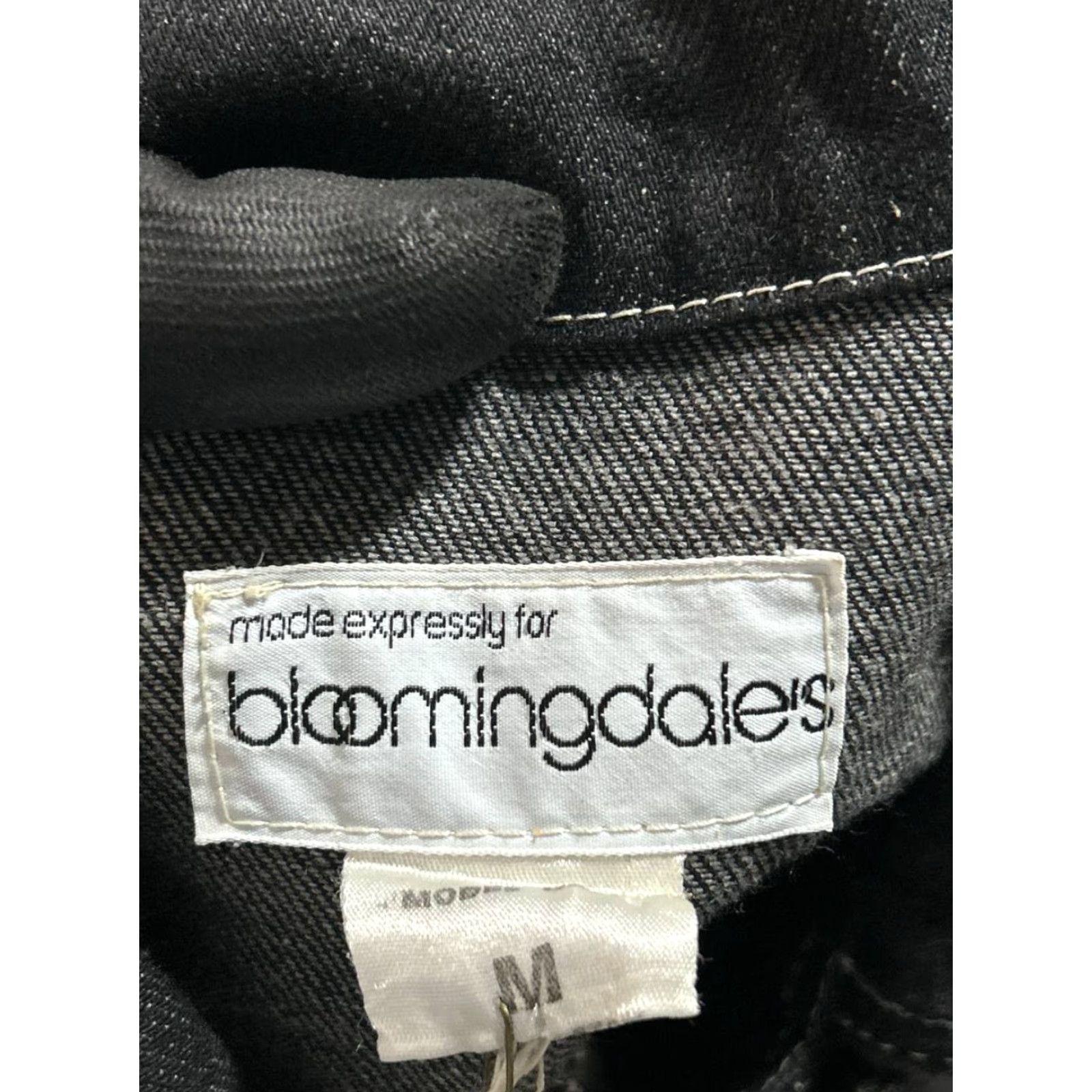 Bloomingdale's Bloomingdale's Jacket Womens M Black Cotton Denim Full Zip Casual Basic Jacket Mens Womens Girls boys Size M / US 6-8 / IT 42-44 - 3 Thumbnail