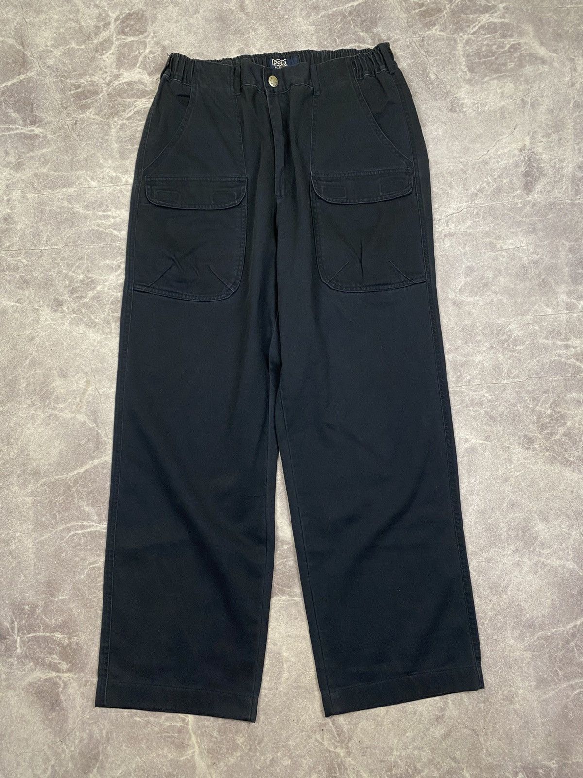 Polo Ralph Lauren Vintage Polo Ralph Lauren Front Pocket Wide Chinos Pants 34 Size US 32 / EU 48 - 1 Thumbnail
