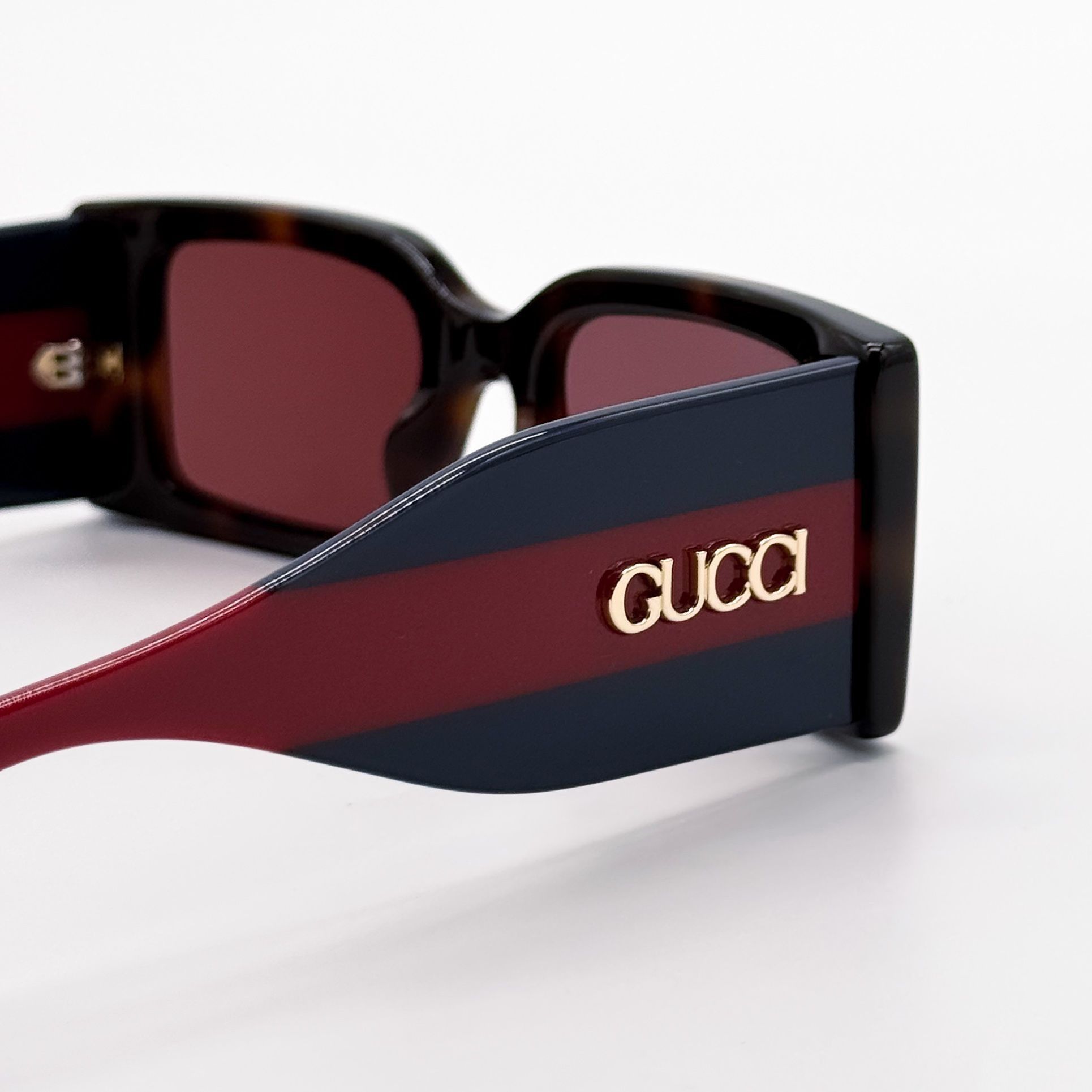 Gucci NEW GUCCI GG1860S 002 HAVANA BLUE RED UNISEX SUNGLASSES GUCC Size ONE SIZE - 9 Thumbnail