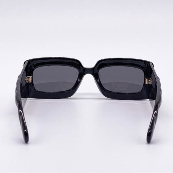 Gucci Authentic- New - Gucci Black Gray Gg0811s 001 Logo Rectangle Size ONE SIZE - 9 Thumbnail
