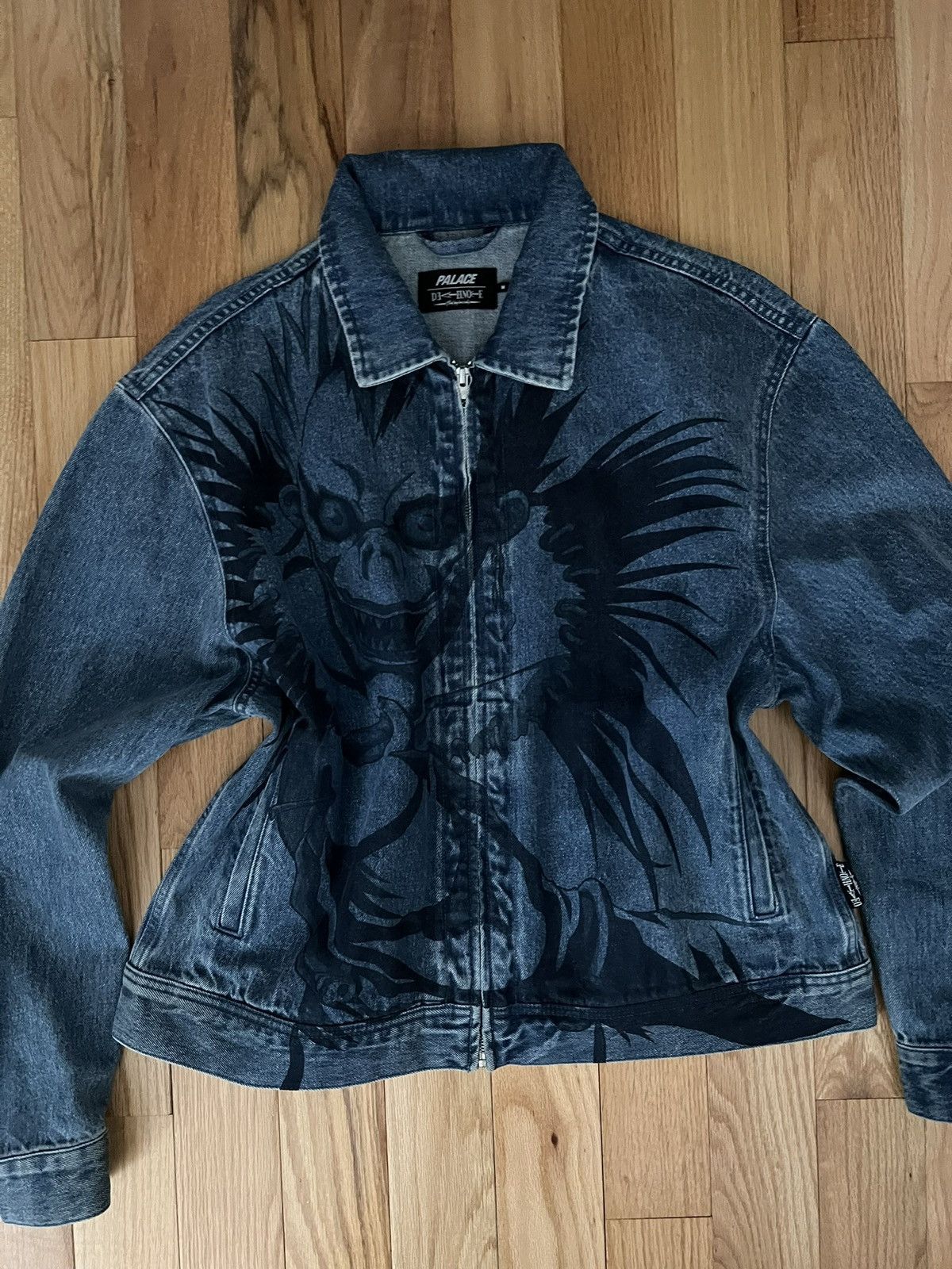Palace Palace X Death Note Ryuk Denim Jacket Stone Wash Size US M / EU 48-50 / 2 - 3 Thumbnail