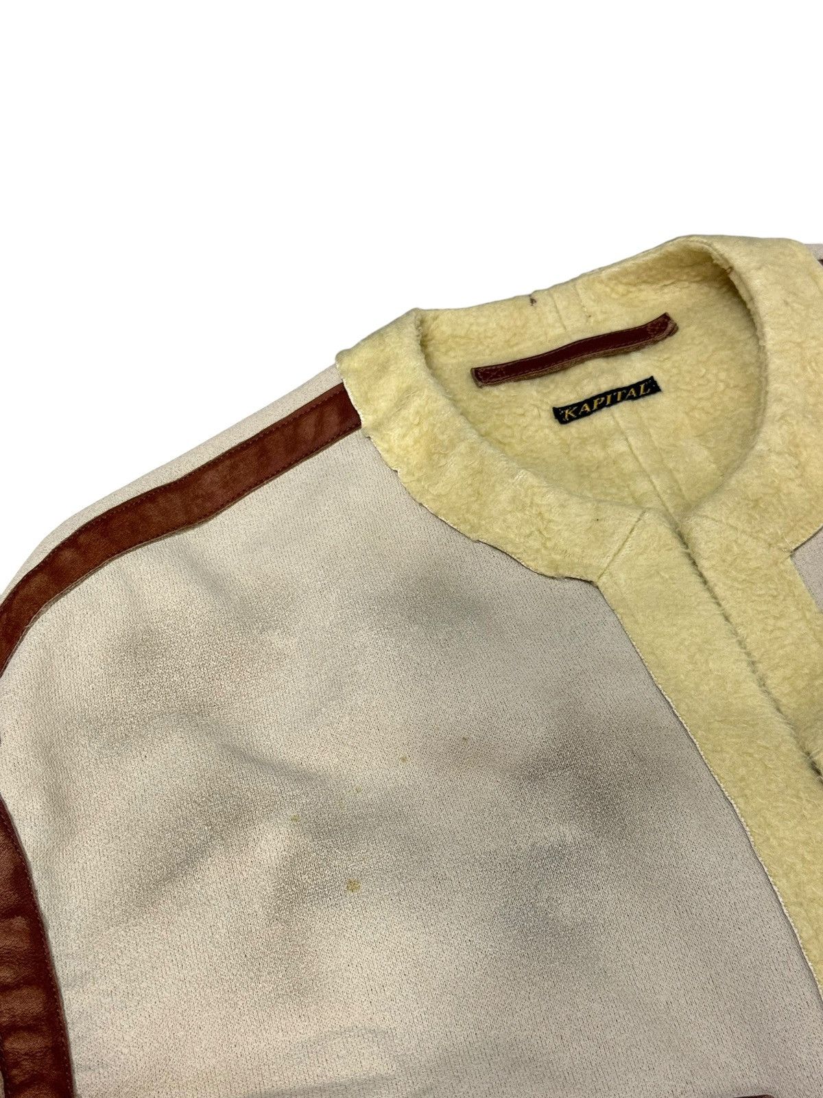 Kapital Shearling Look Kapital Crop Jacket Leather visvim aero 7🟩3 Size US XS / EU 42 / 0 - 7 Thumbnail