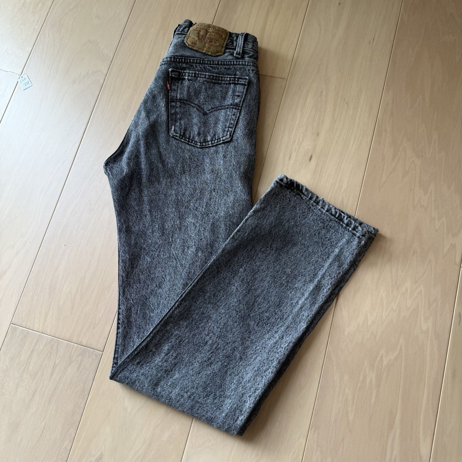 Levi's × Vintage Vintage Levis 501 Jeans 29 Black Stone Wash 80s Denim USA Size US 29 - 1 Thumbnail